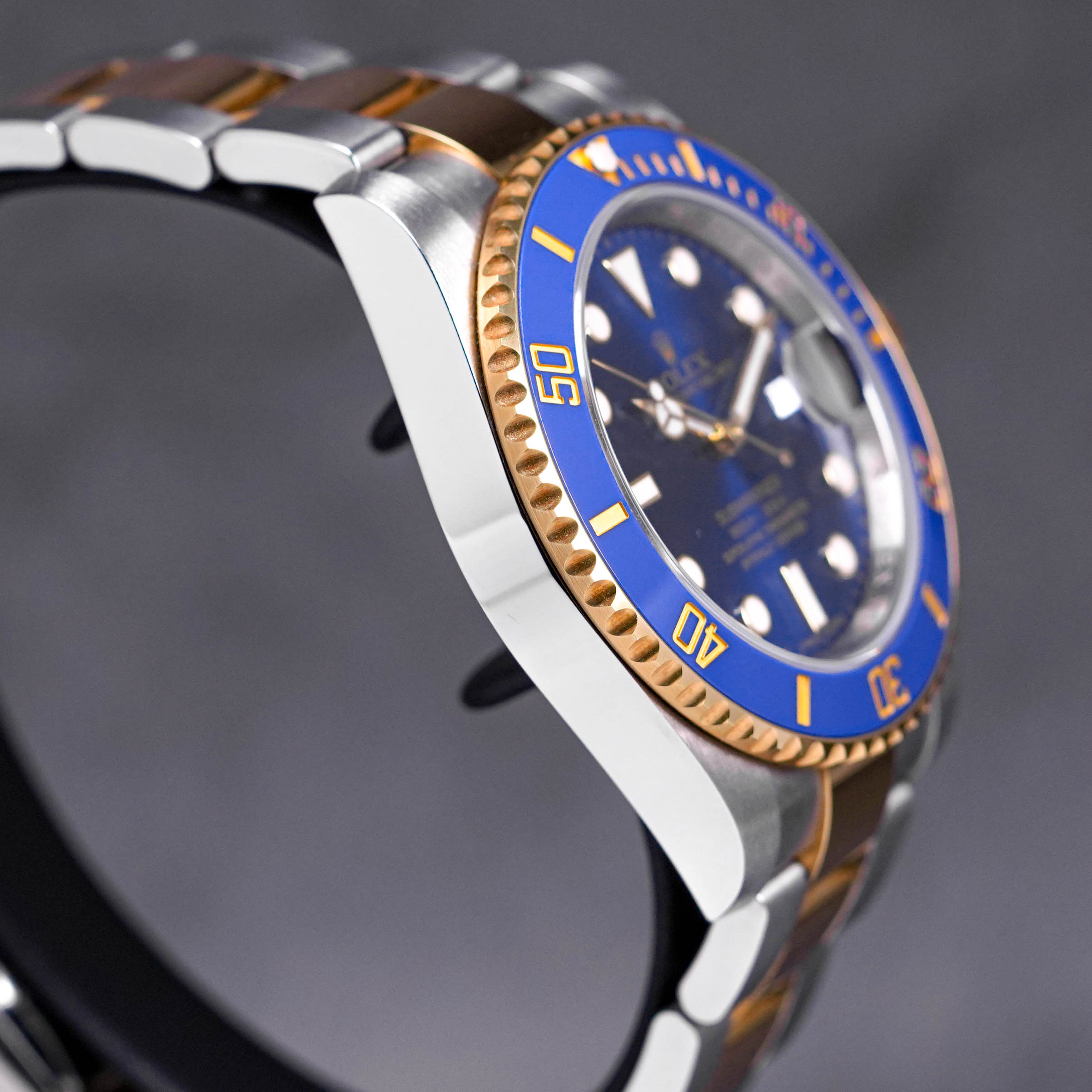 SUBMARINER DATE 40MM TWOTONE YELLOWGOLD BLUE SUNBURST (2014)