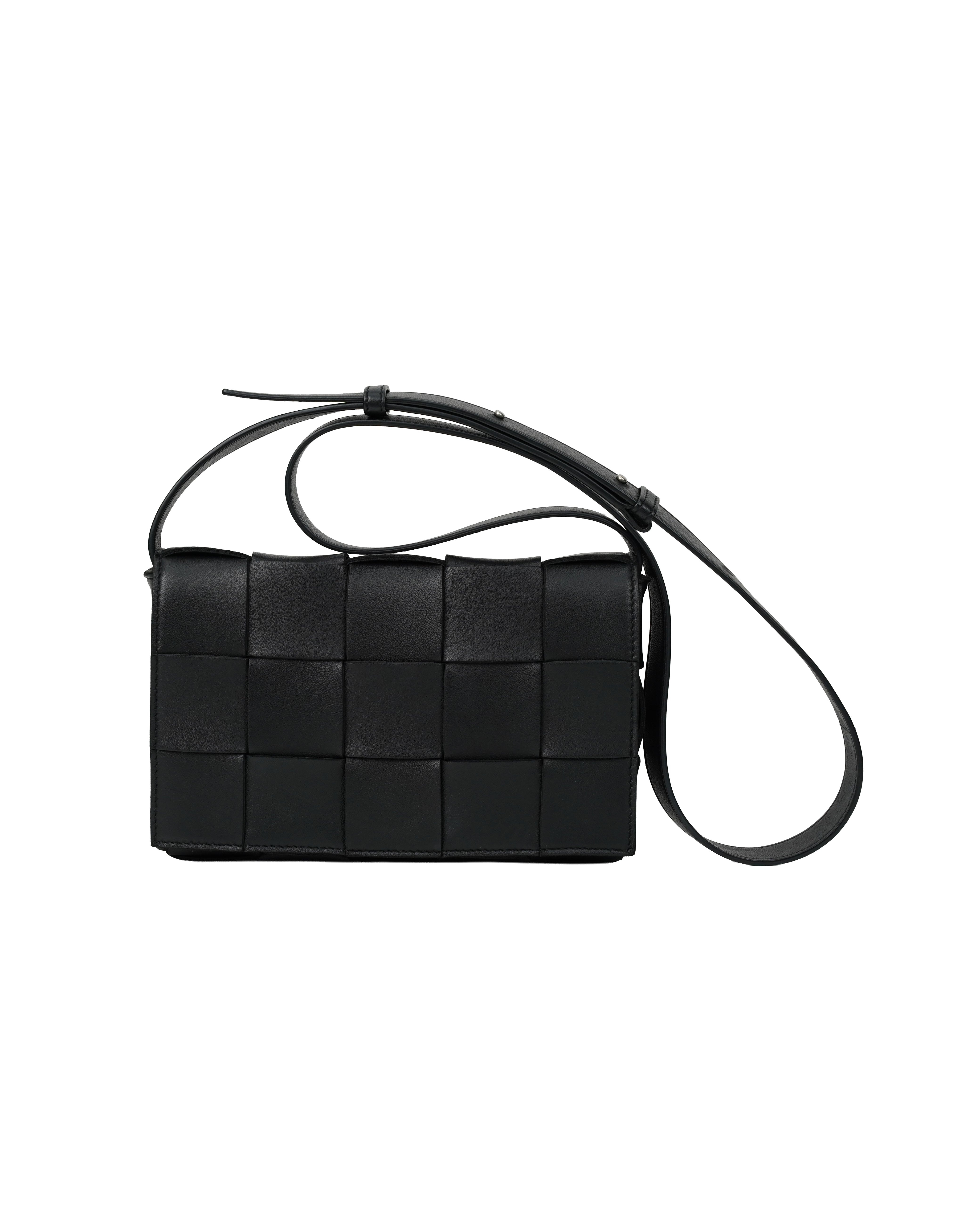 BLACK CASSETTE CROSSBODY BAG