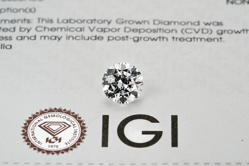 LAB GROWN DIAMOND BY IGI - RB 2.01CT / F-VS1