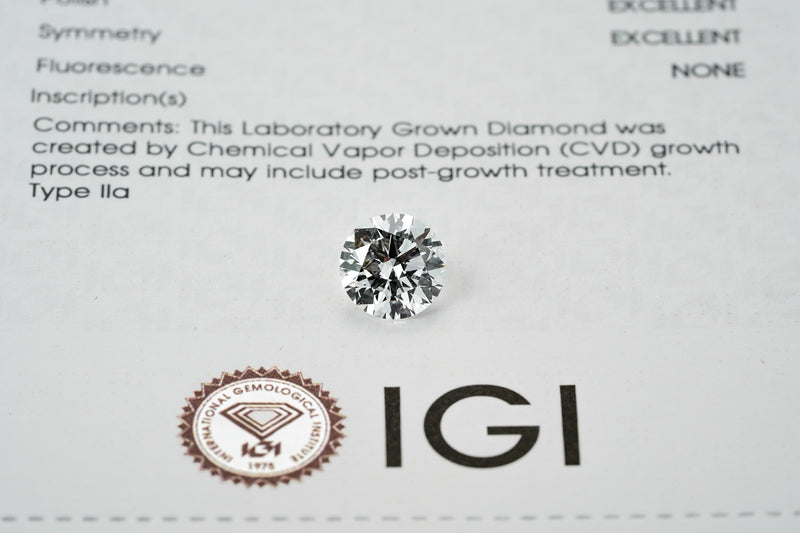 LAB GROWN DIAMOND BY IGI - RB 2.01CT / F-VVS2