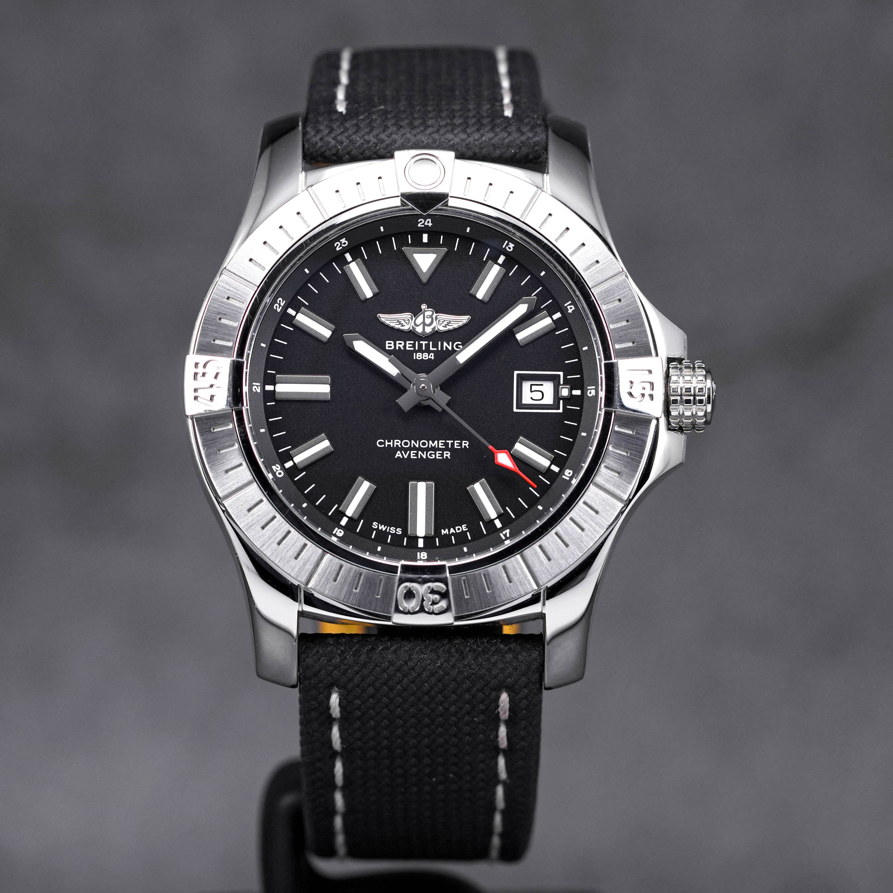 AVENGER AUTOMATIC 43MM STEEL BLACK DIAL (2022)