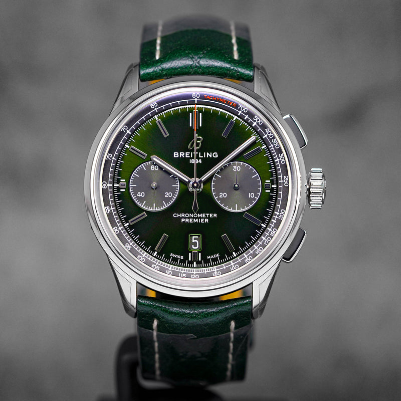 BREITLING PREMIER B01 CHRONOGRAPH 42 'BENTLEY' BRITISH RACING GREEN (2021) IDWX