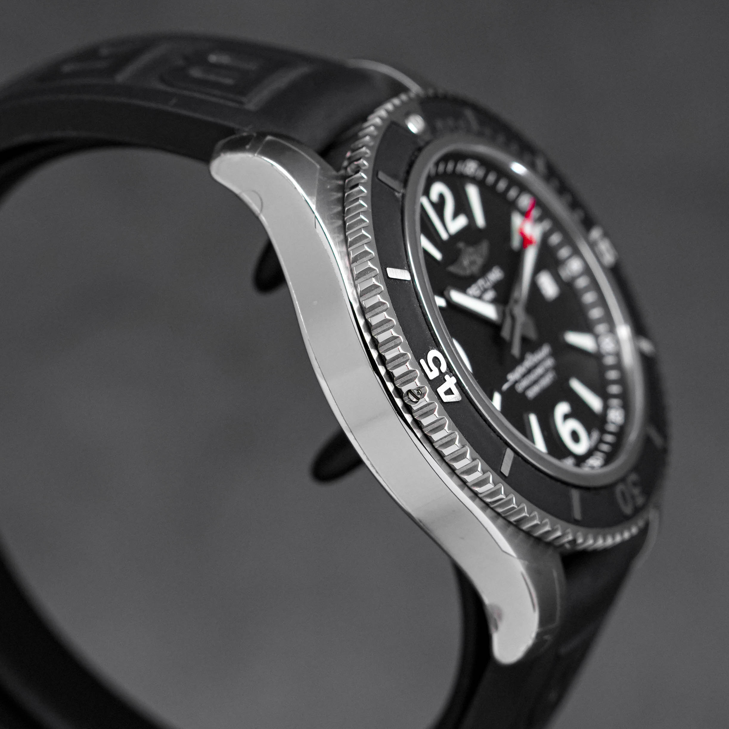 SUPEROCEAN 42MM BLACK DIAL RUBBER STRAP (2021)