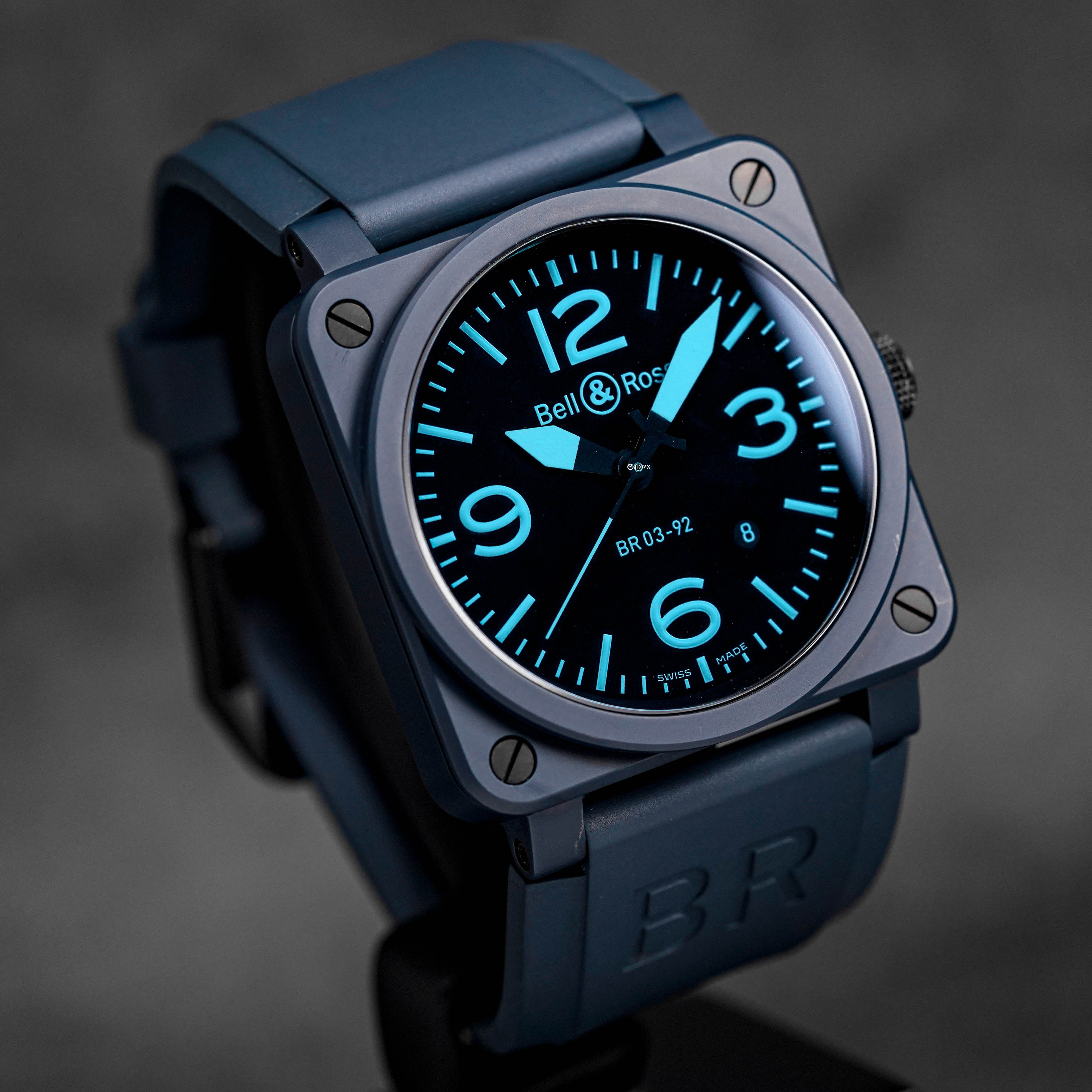 BR03-92 BLUE CERAMIC BLACK DIAL (2013)