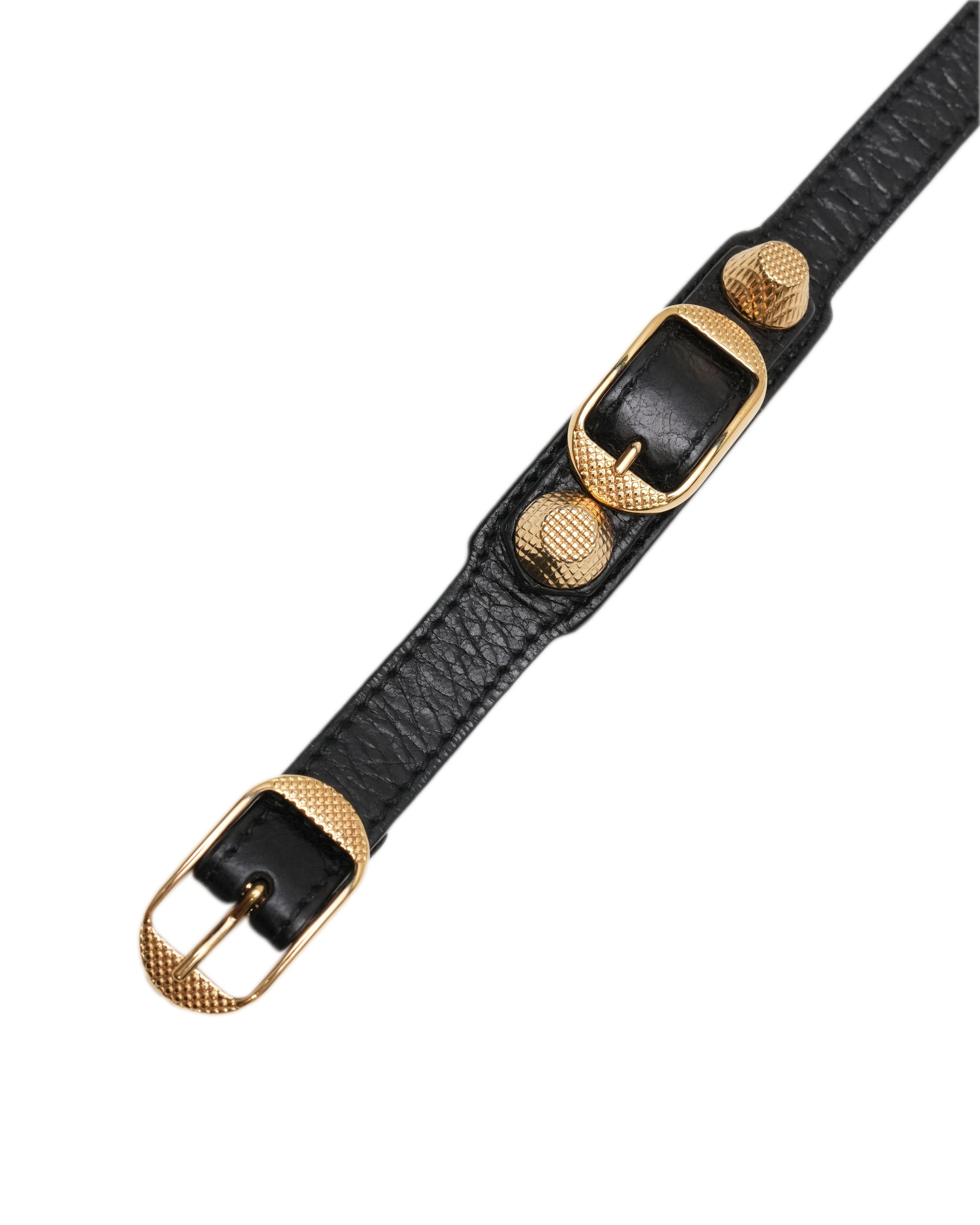 GIANT GOLD TRIPLE TOUR BRACELET BLACK