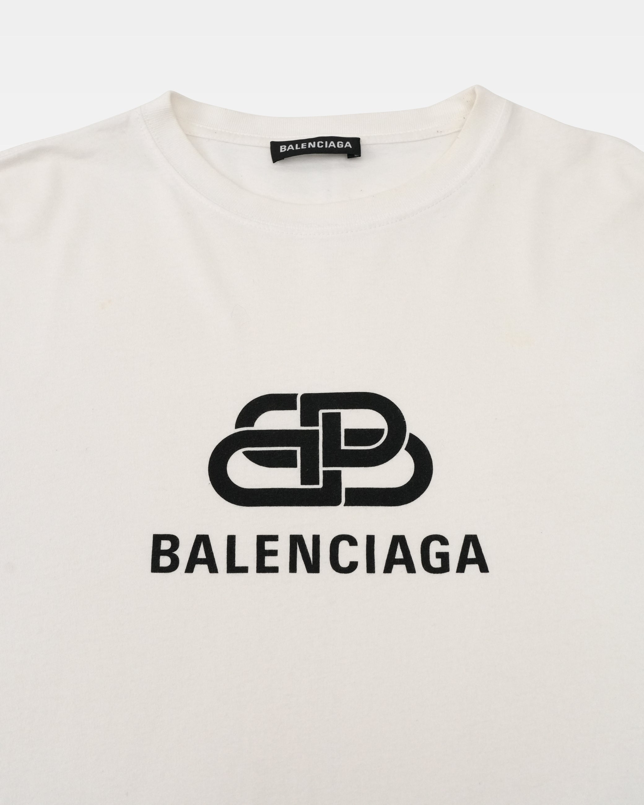 BALENCIAGA T-SHIRT COTTON WHITE – SIZE XXS (2019) - IDWX