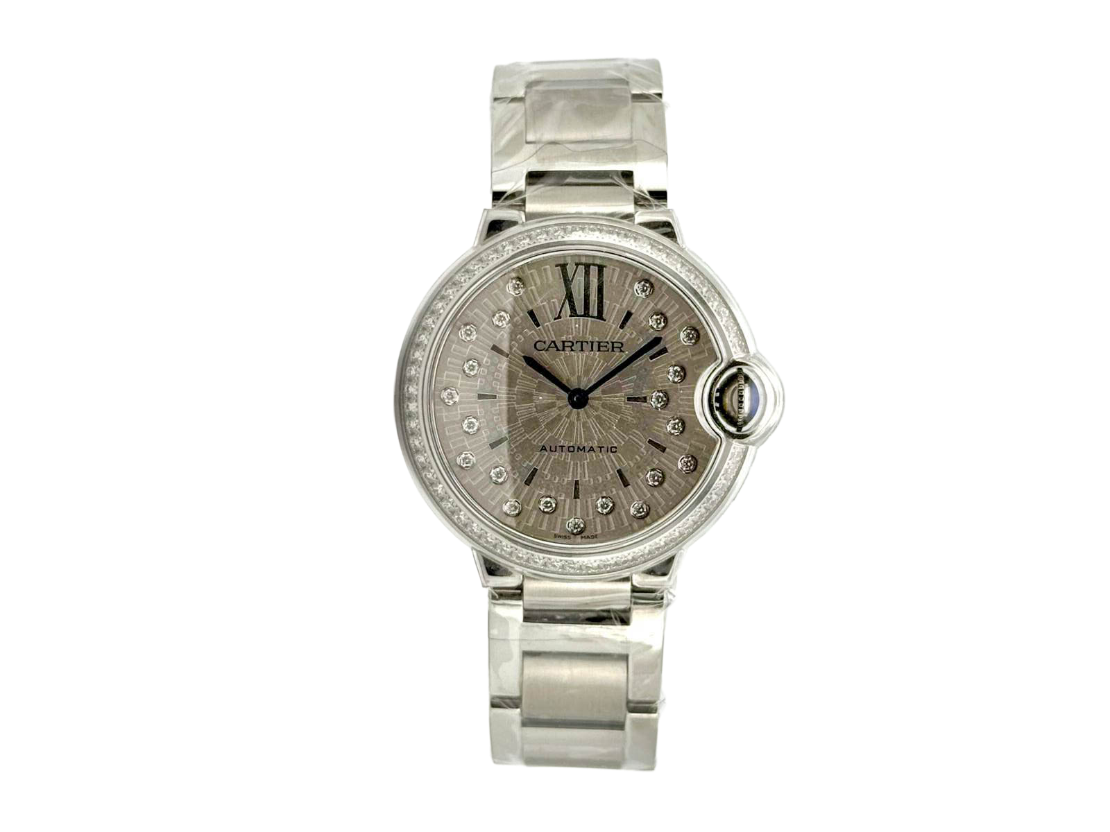 BALLON BLEU 36MM STEEL GREY DIAMOND DIAL DIAMOND BEZEL (2025)