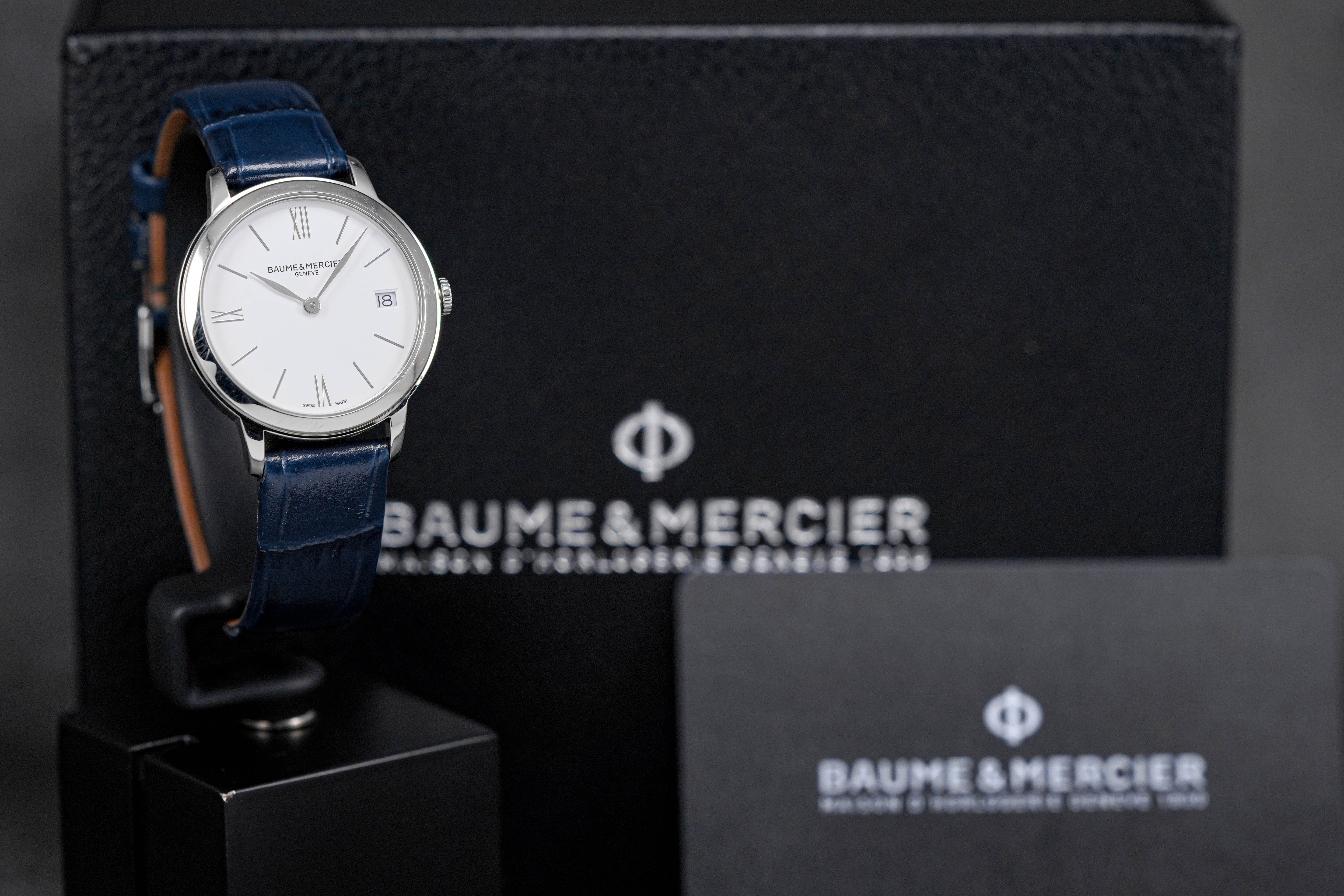 CLASSIMA 10353 WHITE DIAL BLUE LEATHER STRAP (2022)