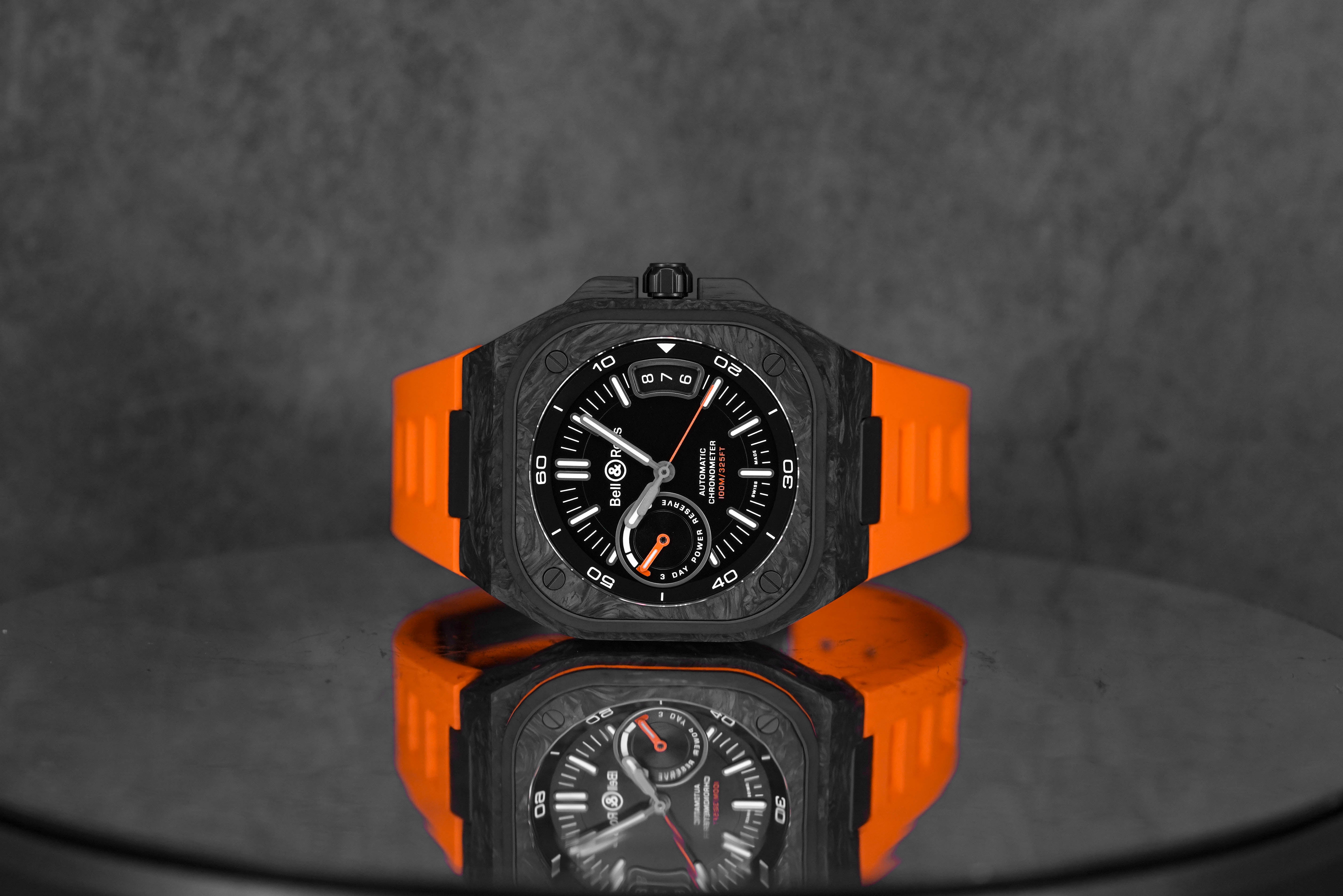 BR-X5 41MM BLACK CARBON ORANGE RUBBER STRAP LIMITED EDITION (2023)