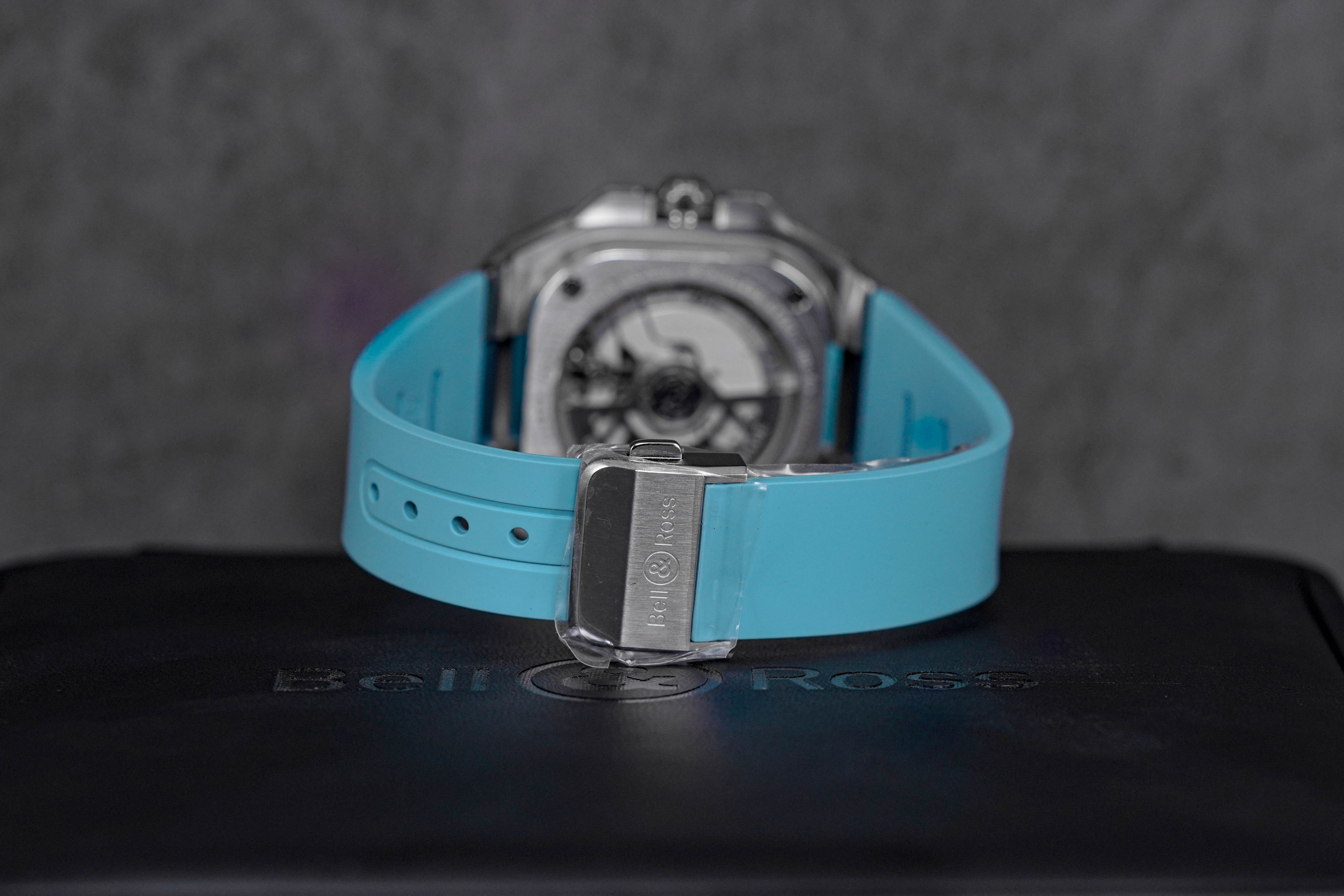 BR-X5 41MM ICE BLUE STEEL RUBBER STRAP (2024)