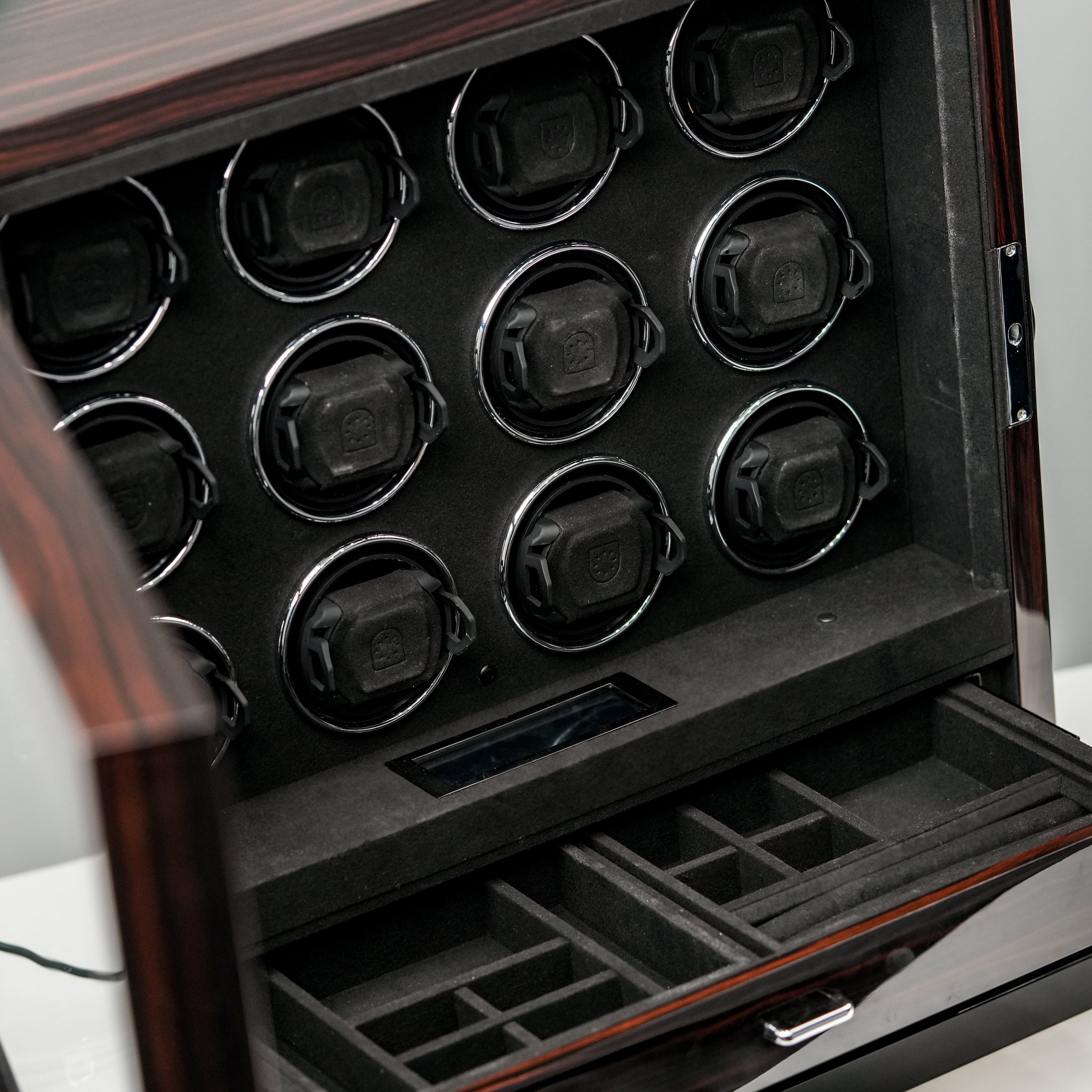 ENIGMA 12 HORIZON FINGERPRINT EBONY WATCH WINDER