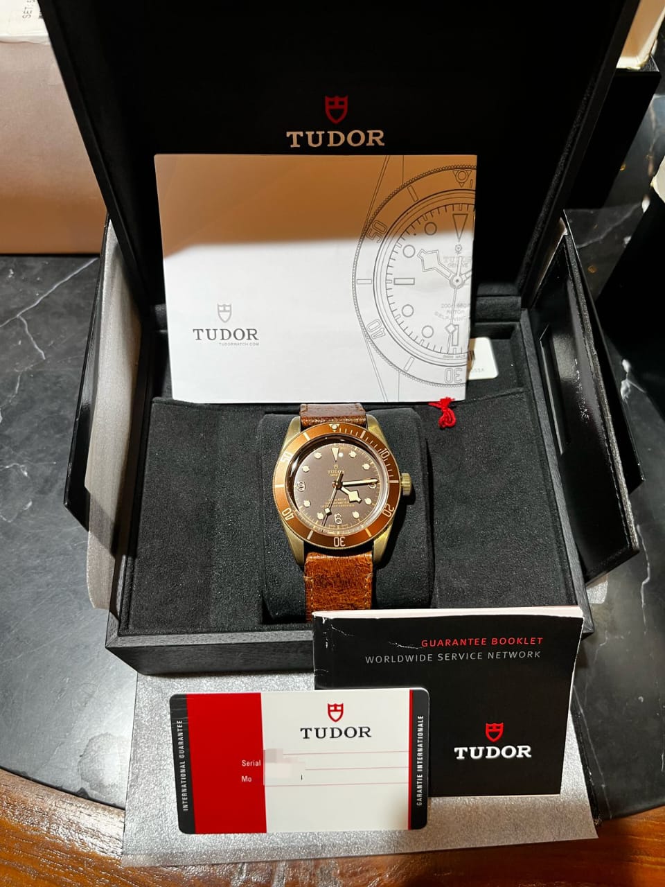 BLACK BAY BRONZE BROWN DIAL LEATHER STRAP (2018)