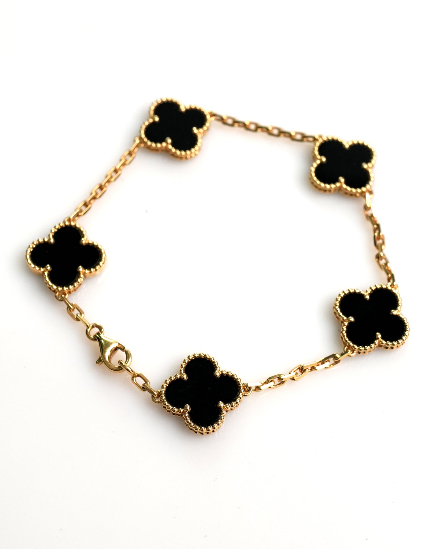 VINTAGE ALHAMBRA 5P ONYX BRACELET