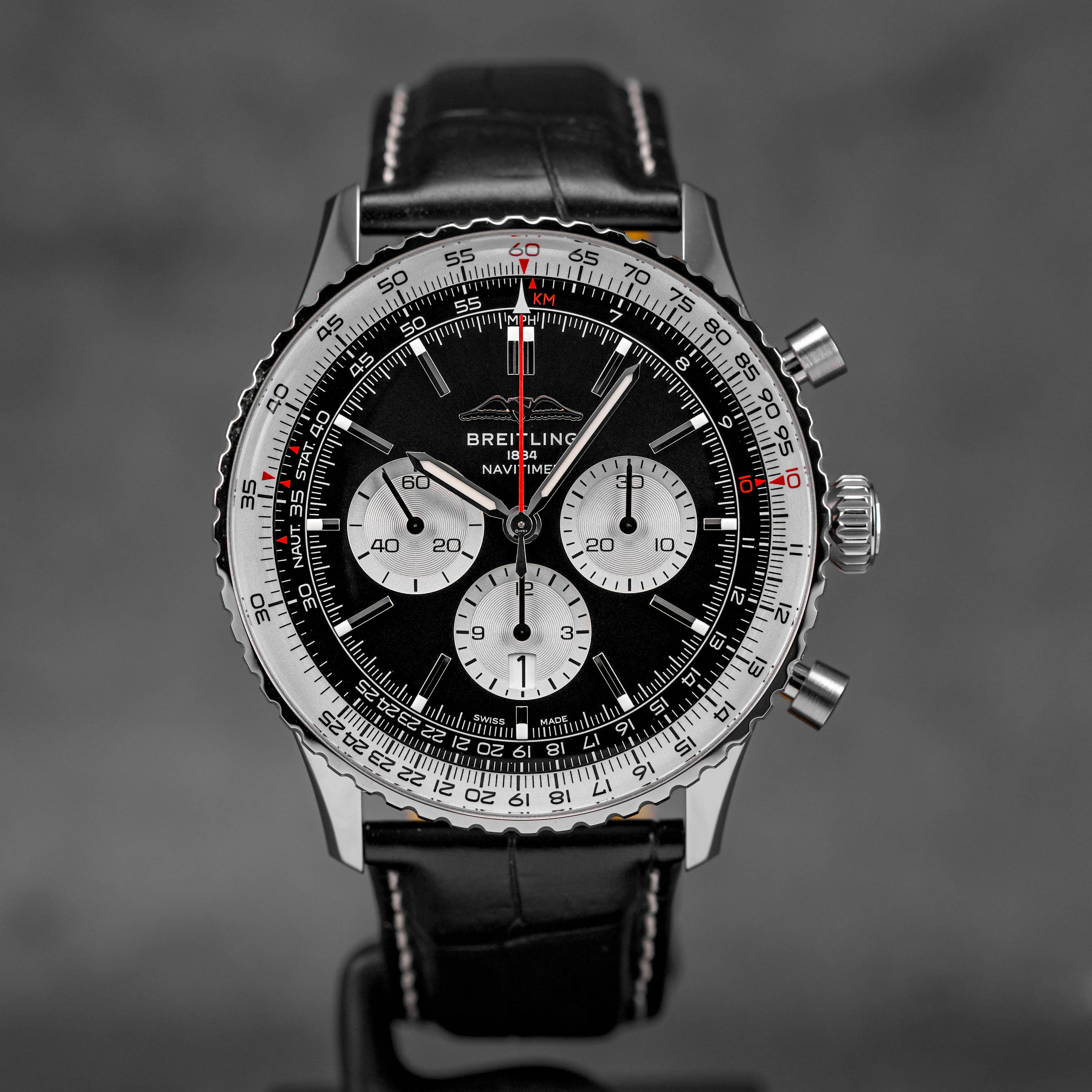 BREITLING NAVITIMER B01 46MM CHRONOGRAPH BLACK DIAL (2025) IDWX