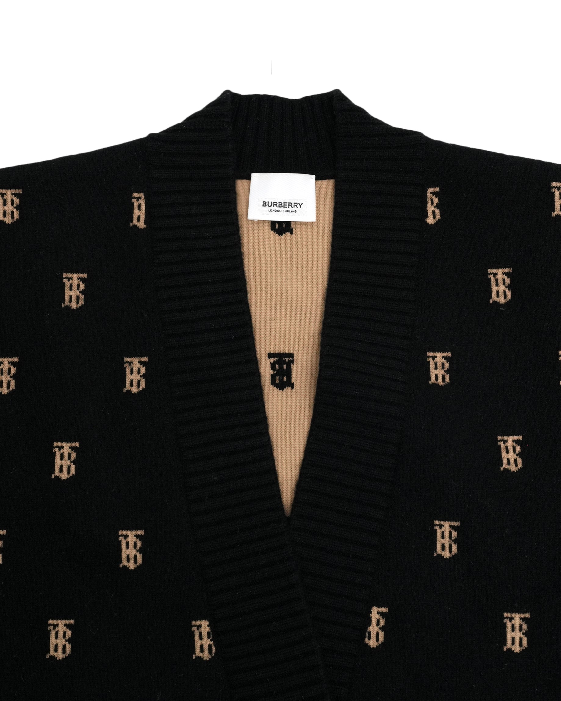 Burberry Cardigan Black X Beige