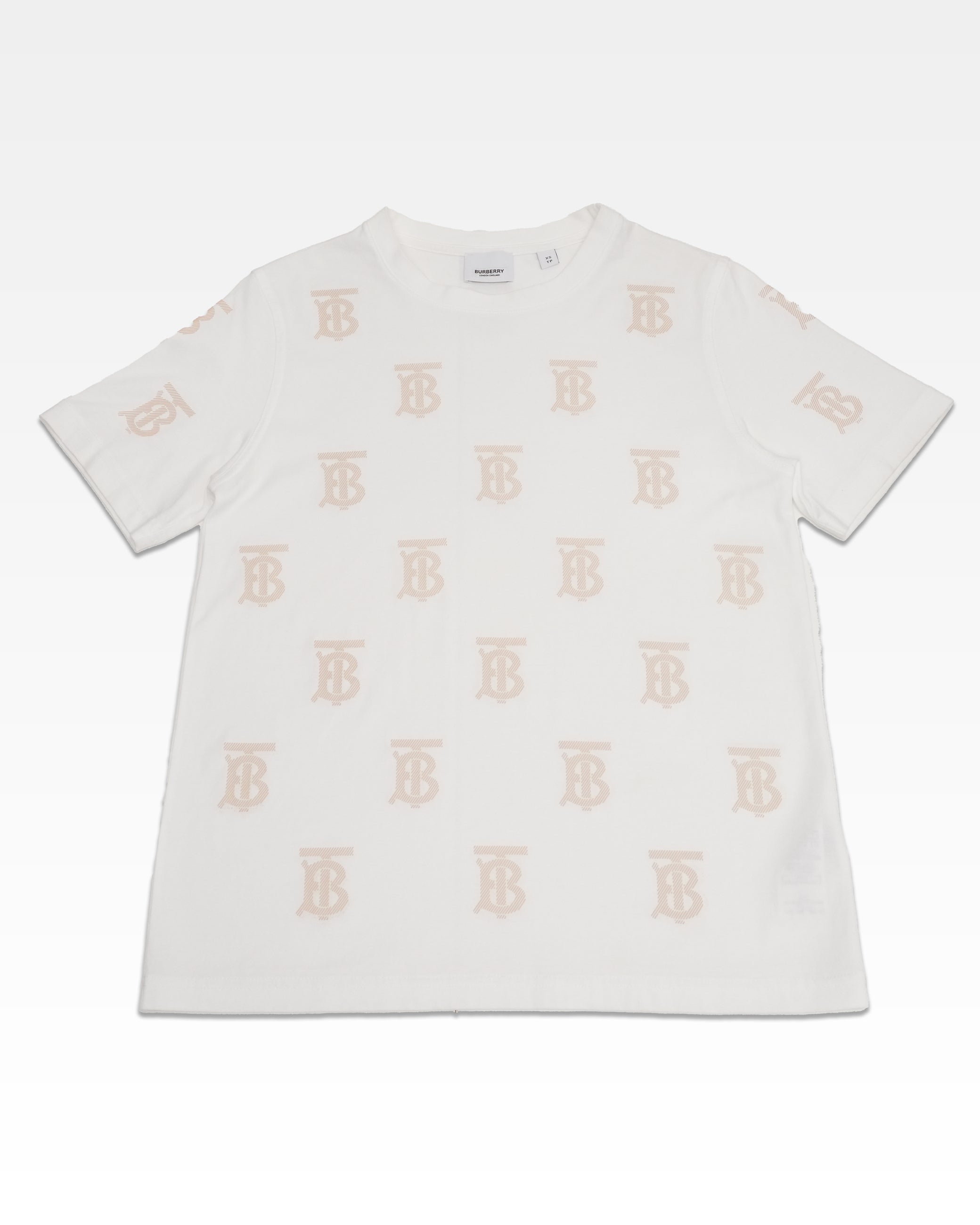 TB LOGO WHITE x BEIGE MONOGRAM