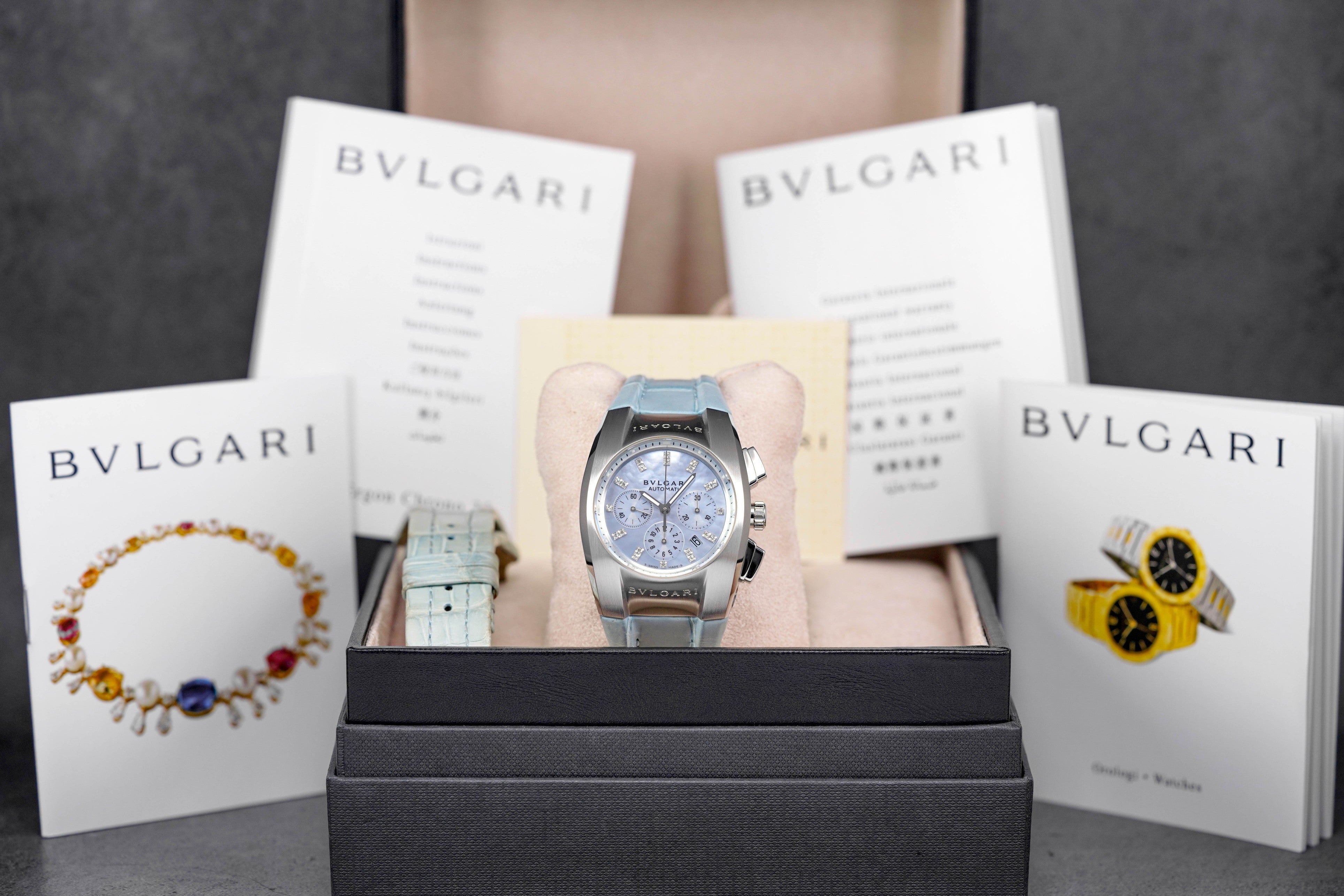 BVLGARI ERGON CHRONOGRAPH MOP DIAMOND DIAL (2010) - IDWX