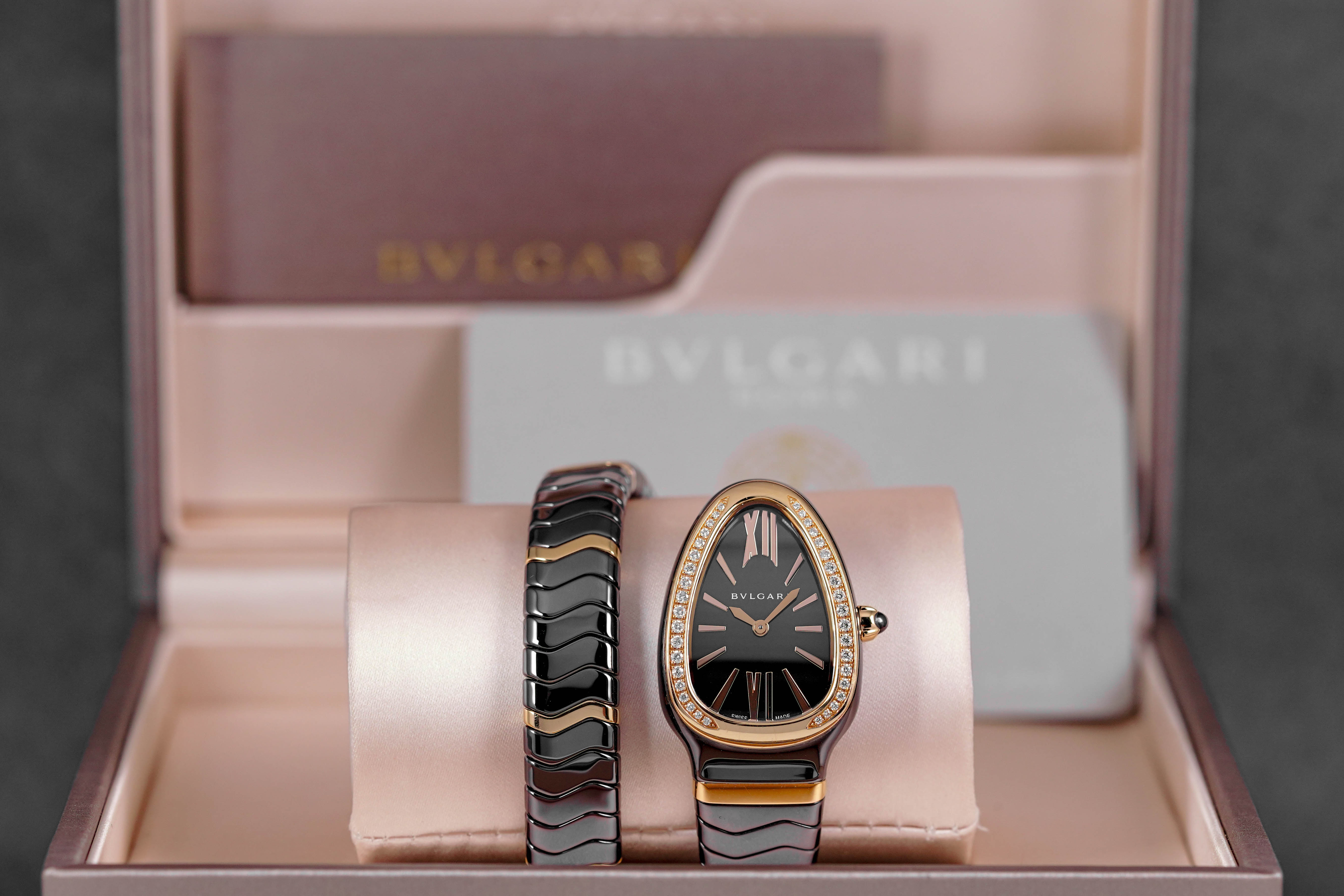 Harga Bvlgari Serpenti Spiga Rosegold Diamond