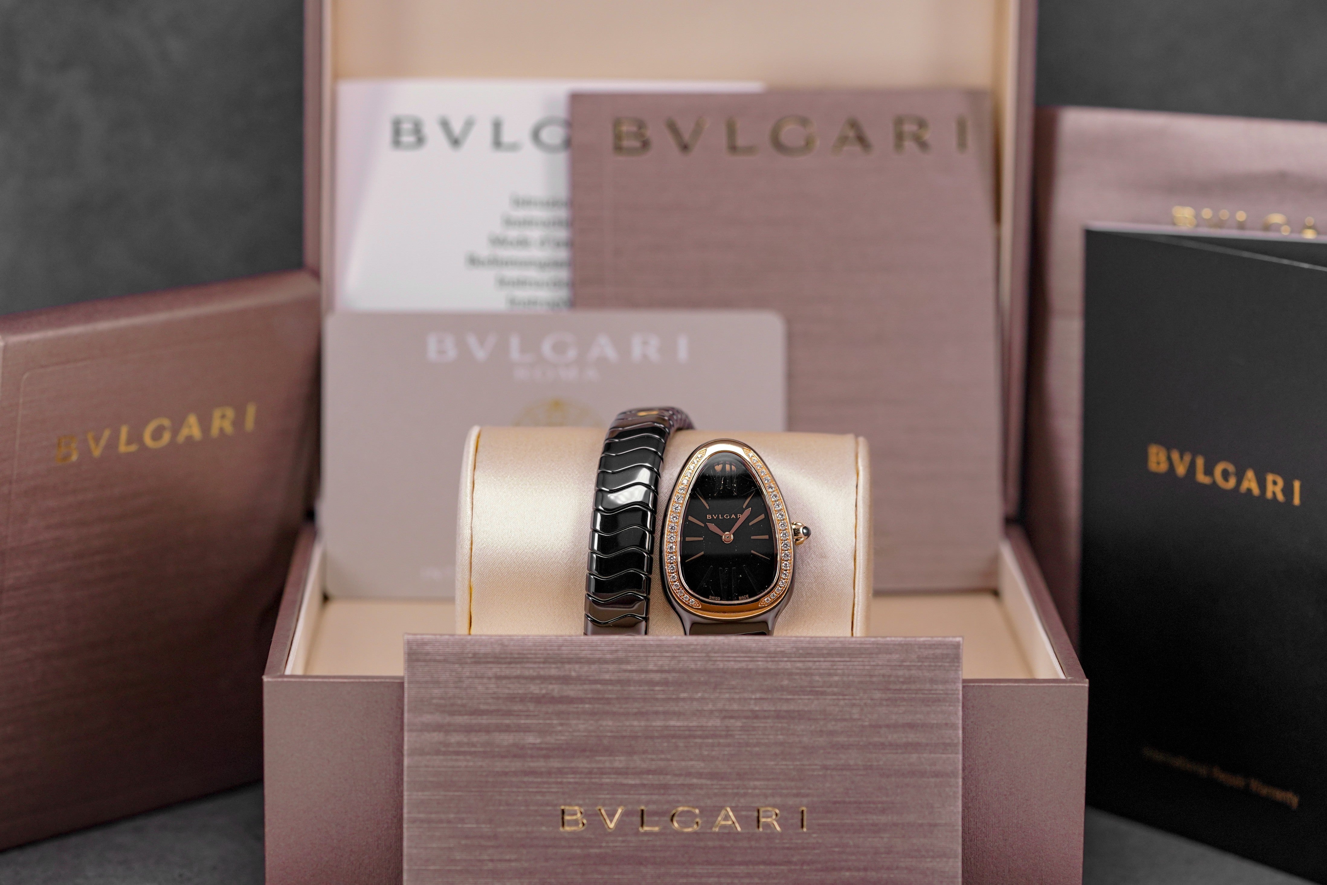 Harga Bvlgari Serpenti Spiga Black Diamond