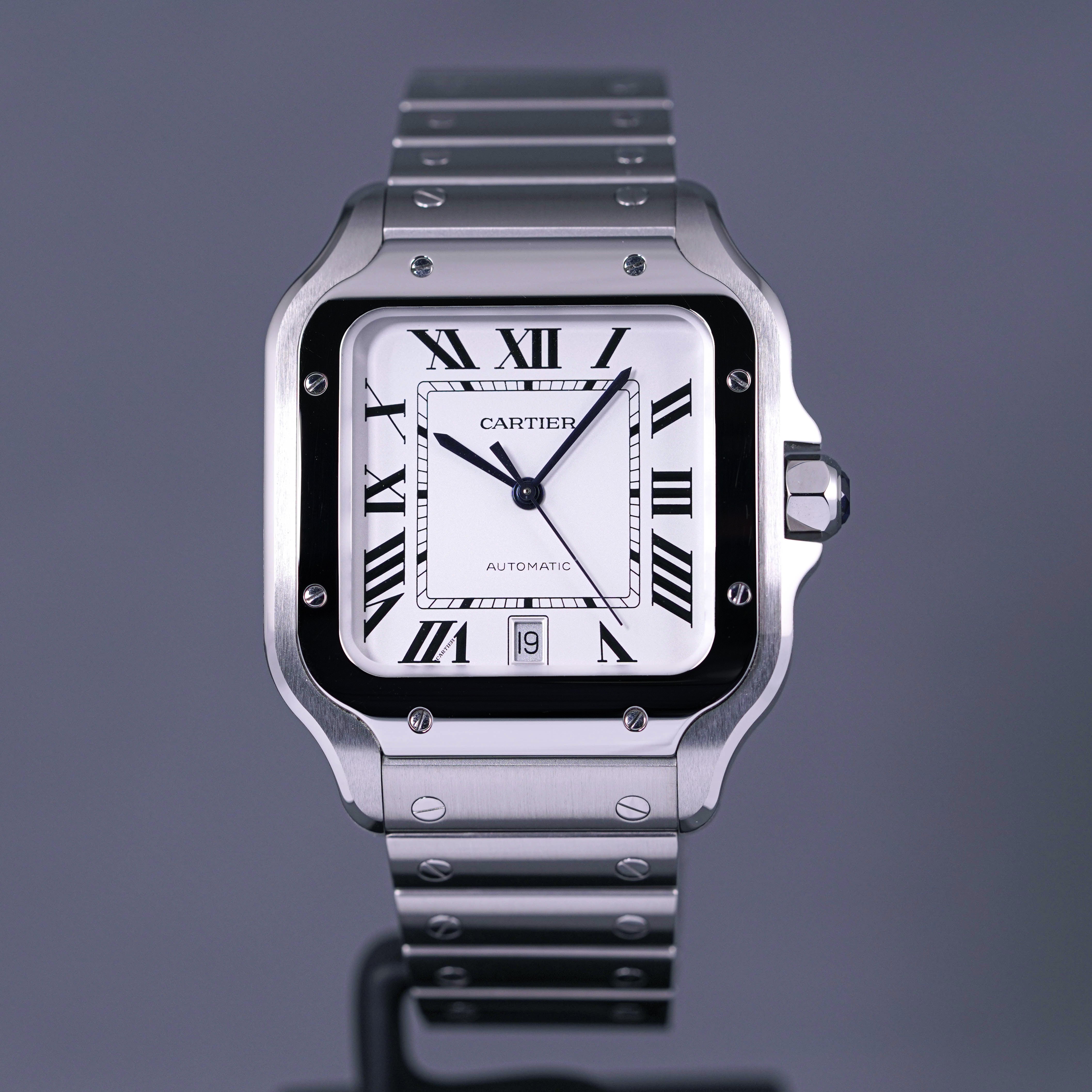 SANTOS DE CARTIER L WHITE DIAL (2023)