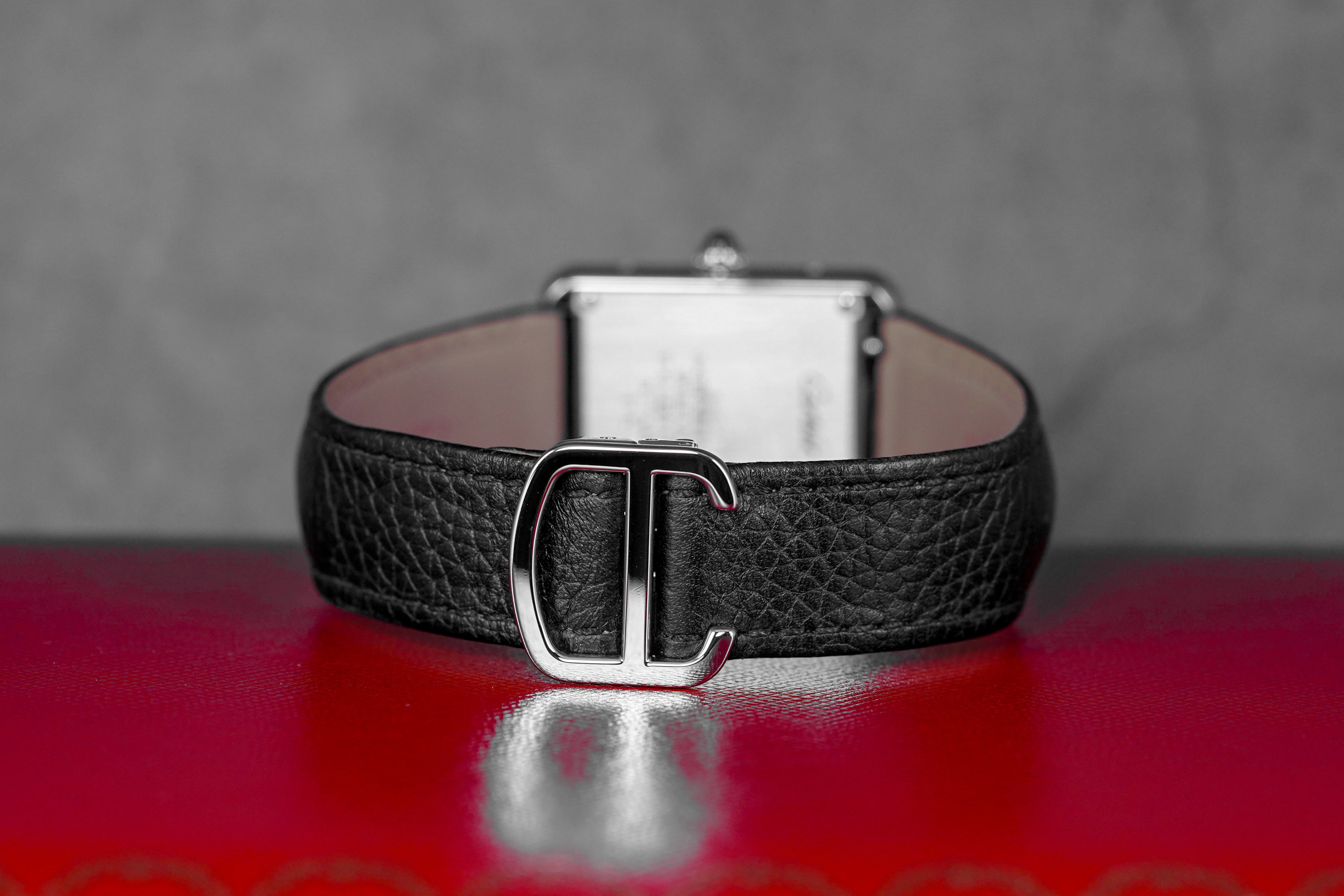 TANK SOLO S SILVER DIAL LEATHER STRAP (2021)