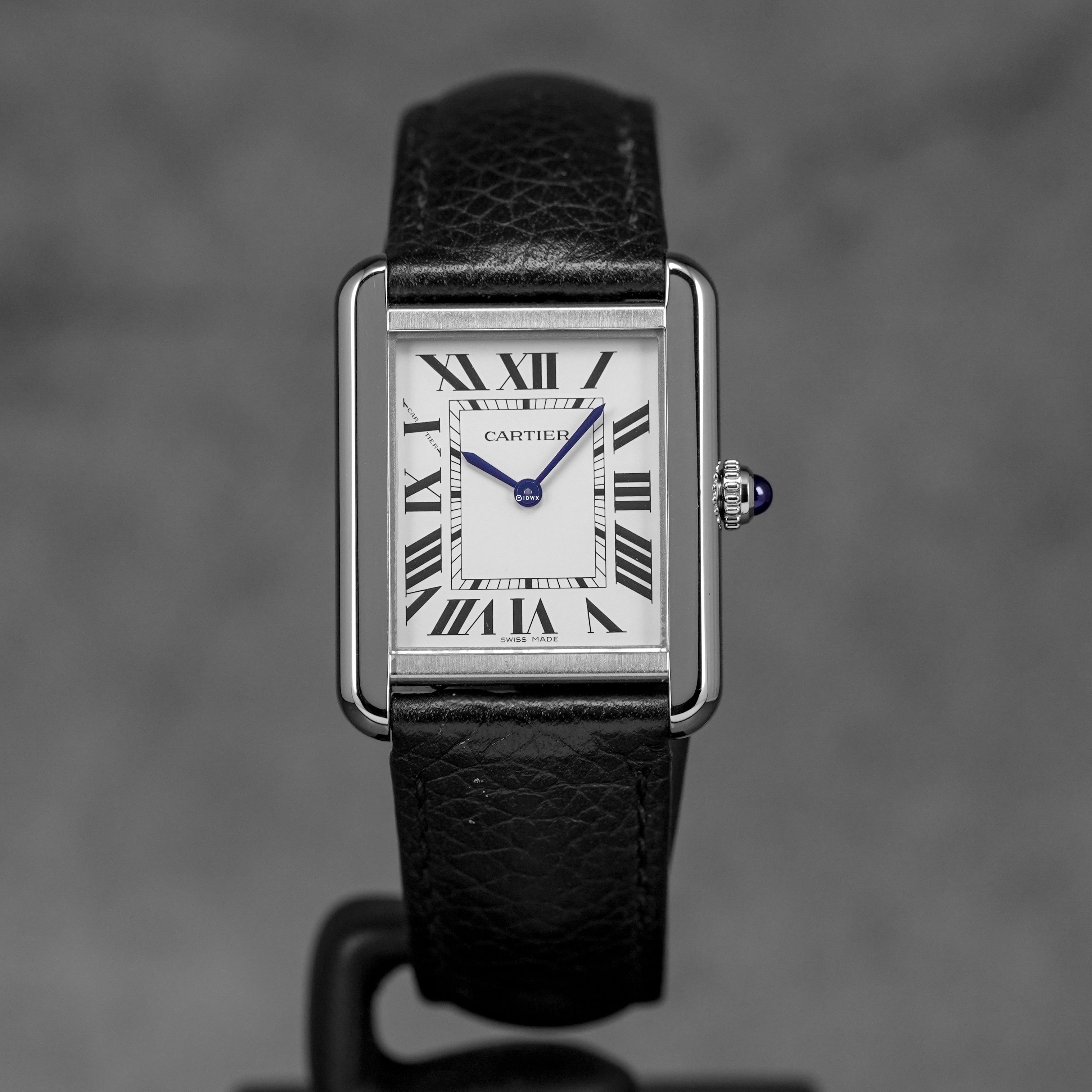 TANK SOLO S SILVER DIAL LEATHER STRAP (2021)