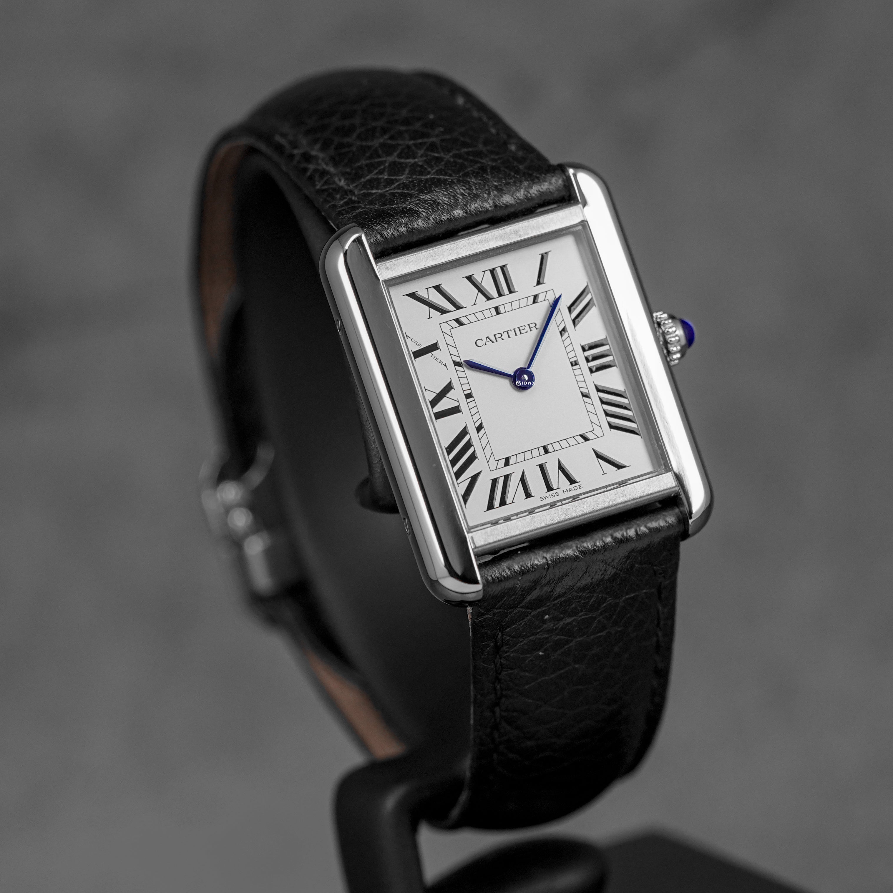 TANK SOLO S SILVER DIAL LEATHER STRAP (2021)