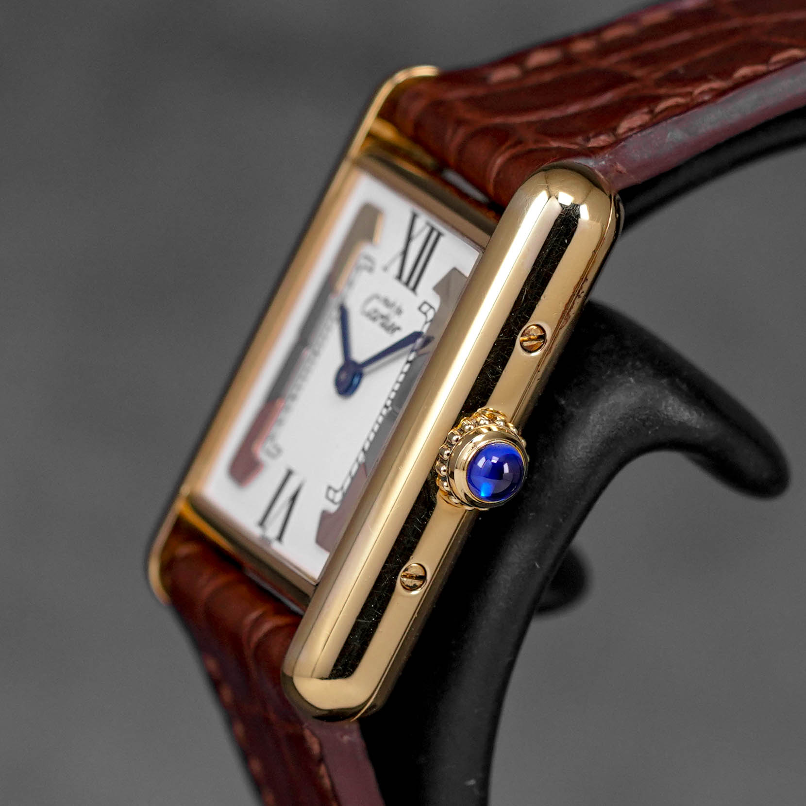 TANK MUST VERMEIL YELLOWGOLD SILVER ROMAN 'TRINITY' DIAL (WATCH ONLY)