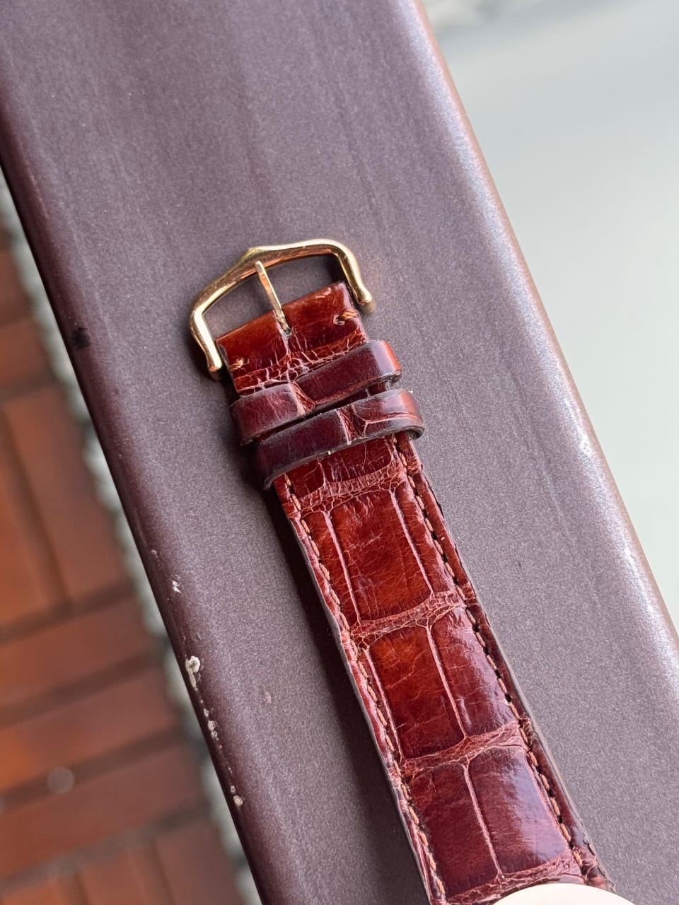 BAIGNOIRE ALLONGÉE 34MM ROSEGOLD SILVER DIAL (WATCH & BOX ONLY)