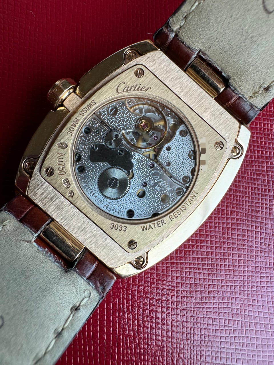 BAIGNOIRE ALLONGÉE 34MM ROSEGOLD SILVER DIAL (WATCH & BOX ONLY)
