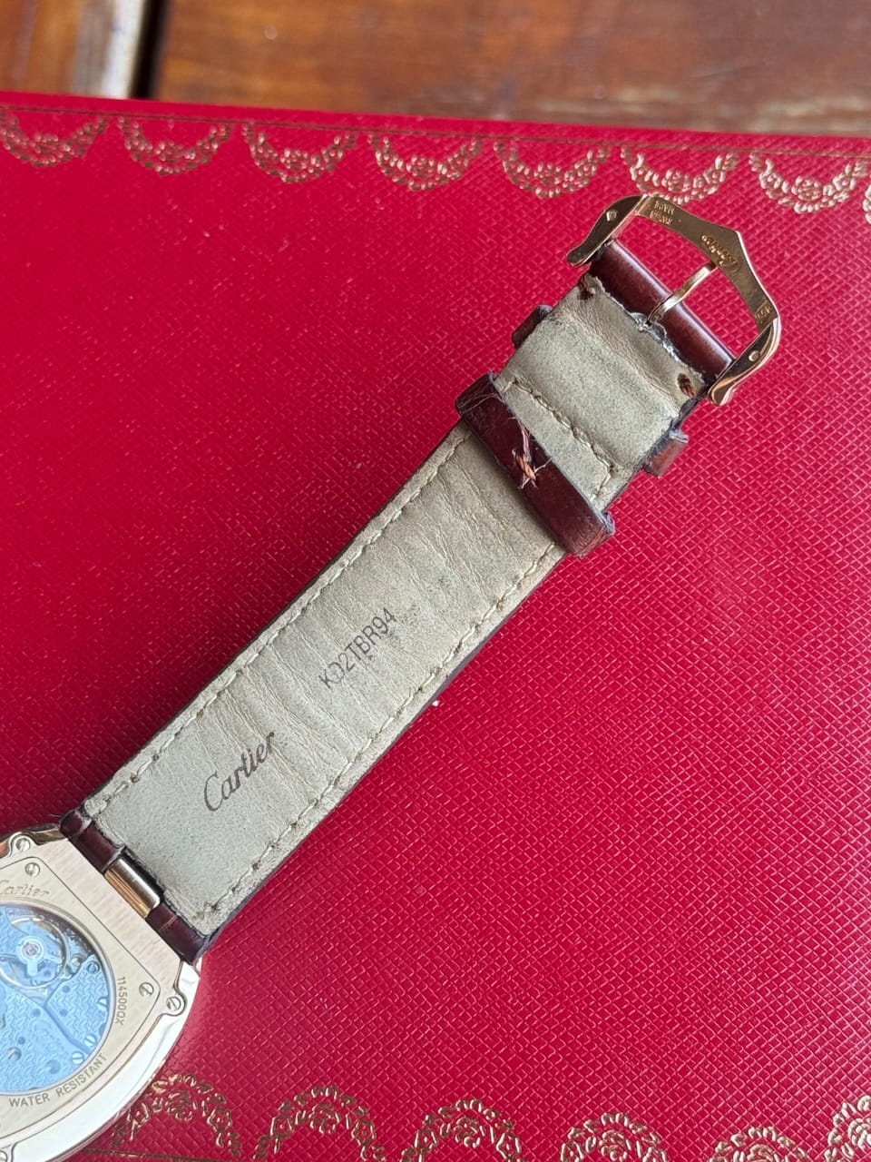 BAIGNOIRE ALLONGÉE 34MM ROSEGOLD SILVER DIAL (WATCH & BOX ONLY)