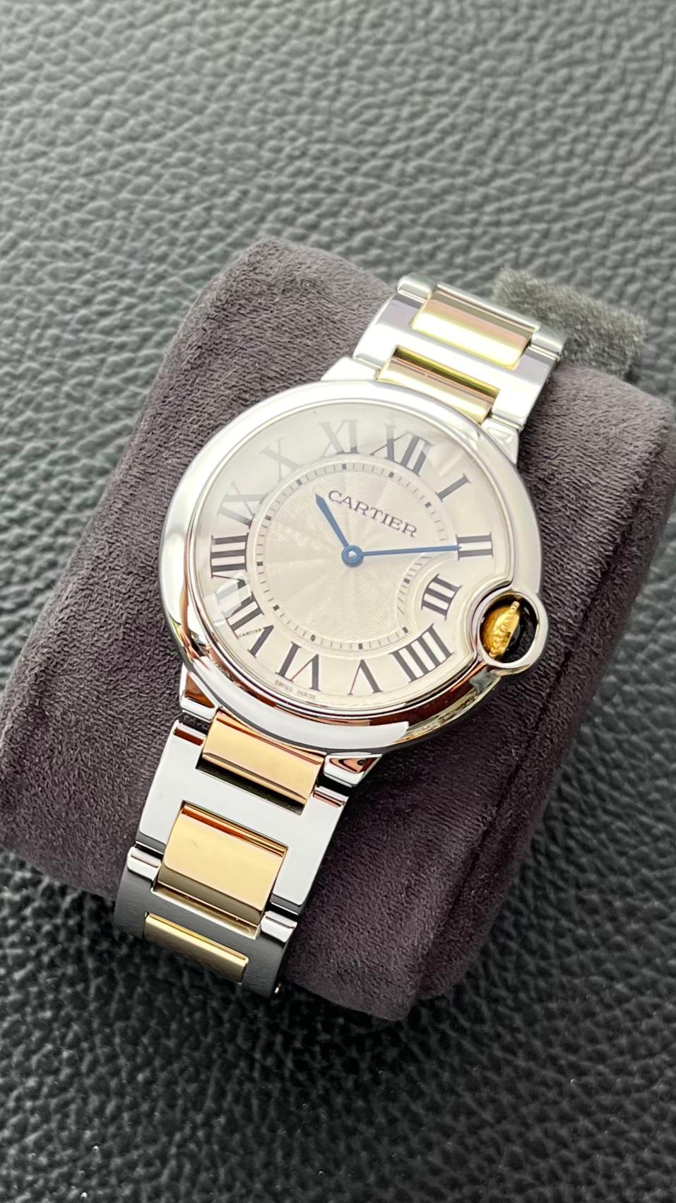 BALLON BLEU TWOTONE YELLOWGOLD SILVER DIAL (WATCH ONLY)