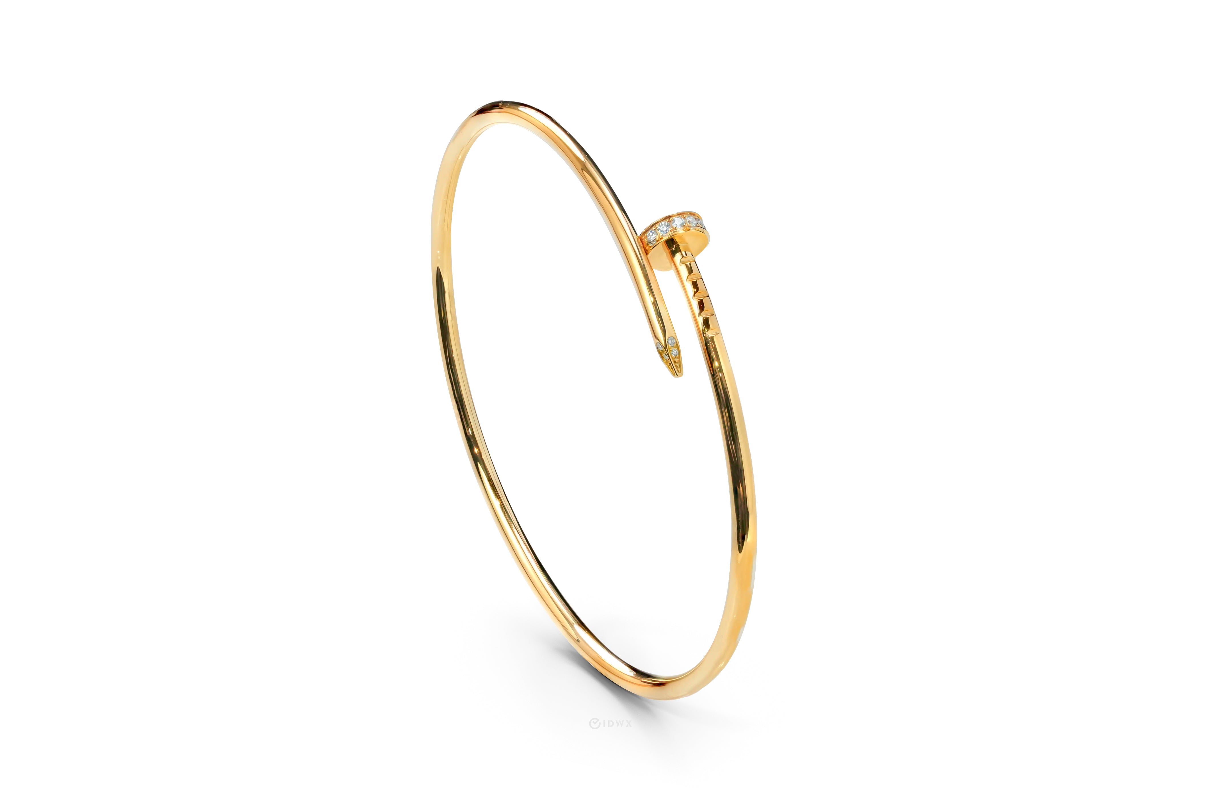 JUSTE UN CLOU BRACELET 18K YELLOWGOLD WITH 20 BRILLIANT CUT DIAMONDS (2022)