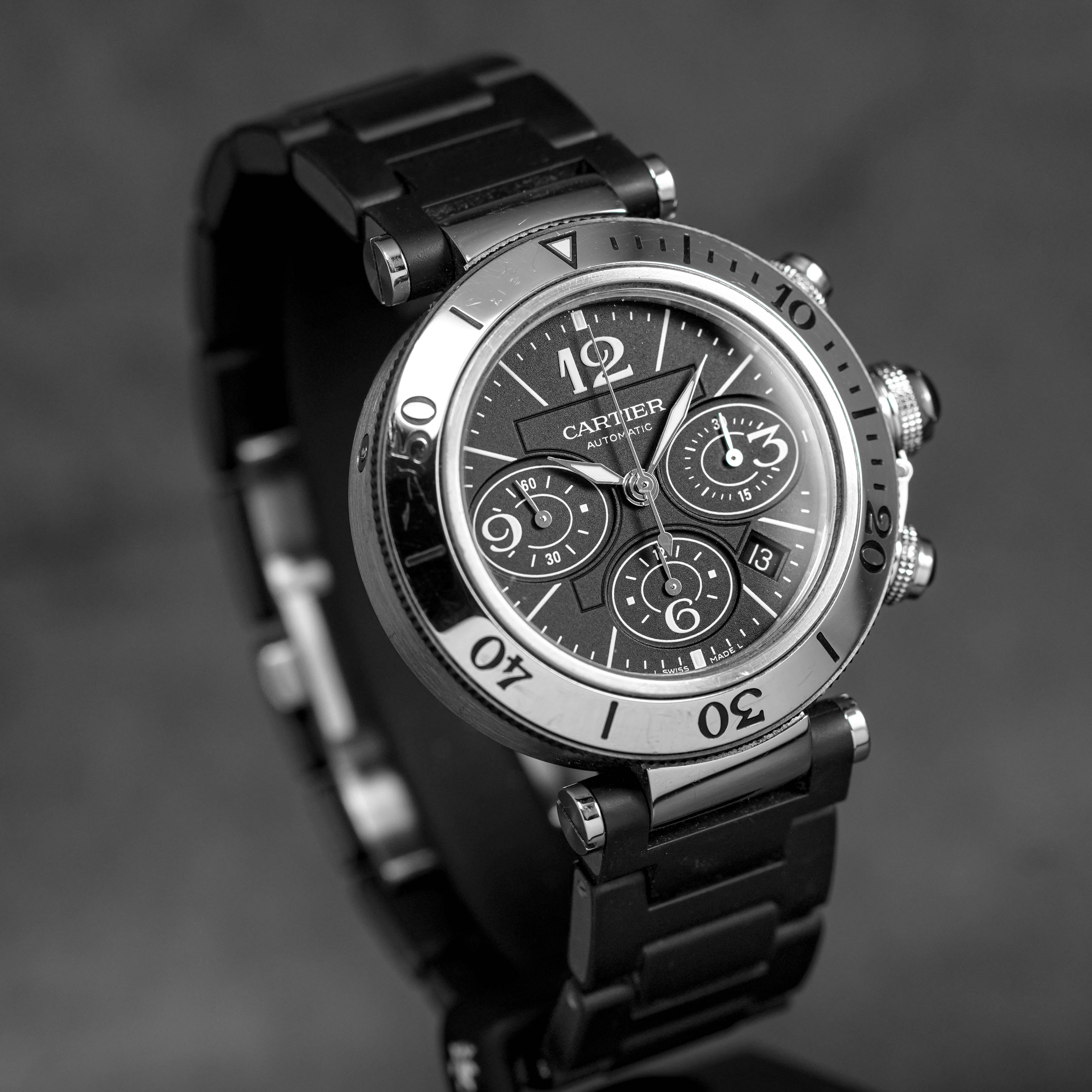 Harga Cartier Pasha Seatimer Chronograph Black
