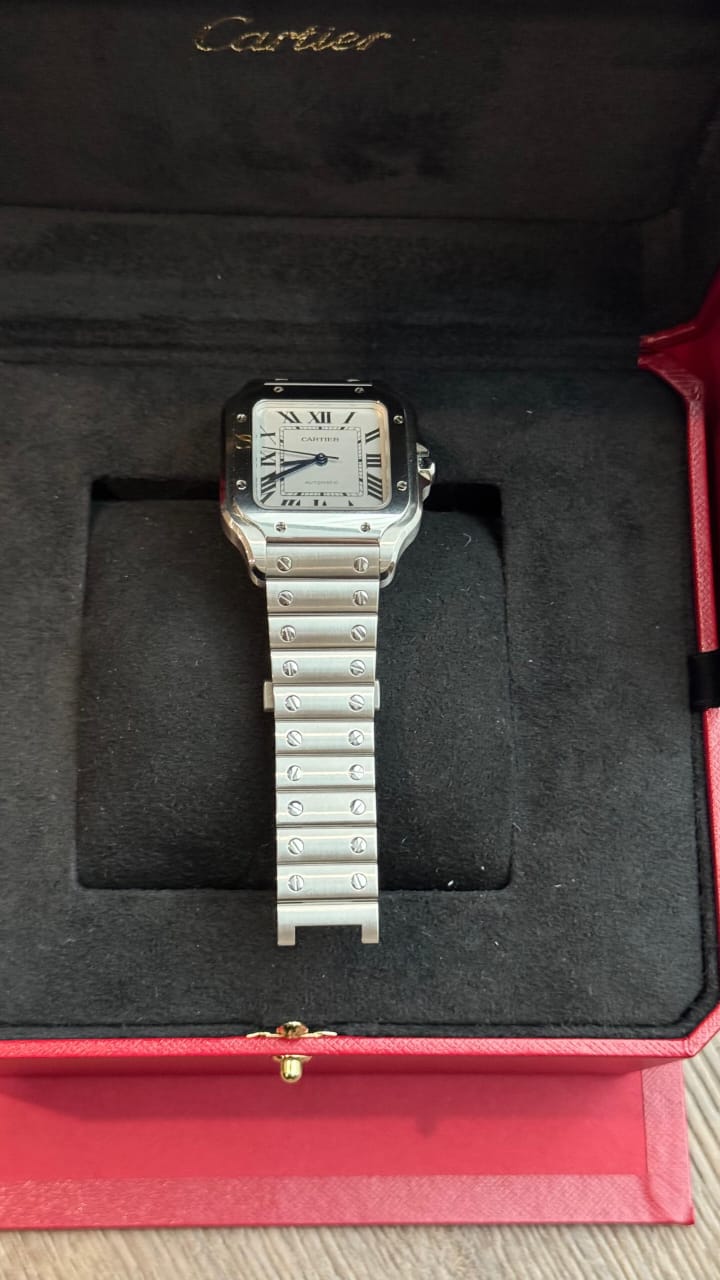 SANTOS DE CARTIER M SILVER DIAL (2024)