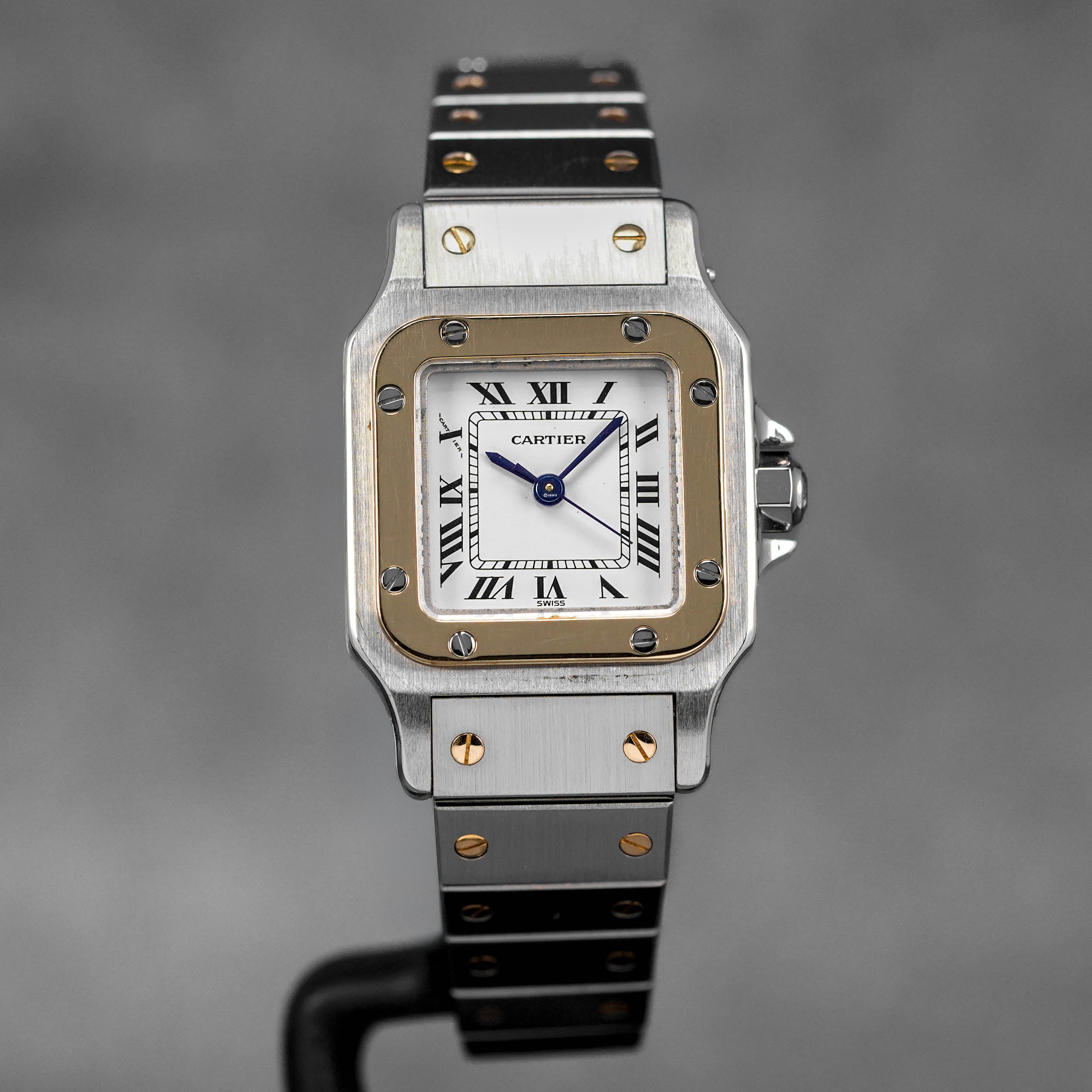 Harga Cartier Santos Carree Twotone White