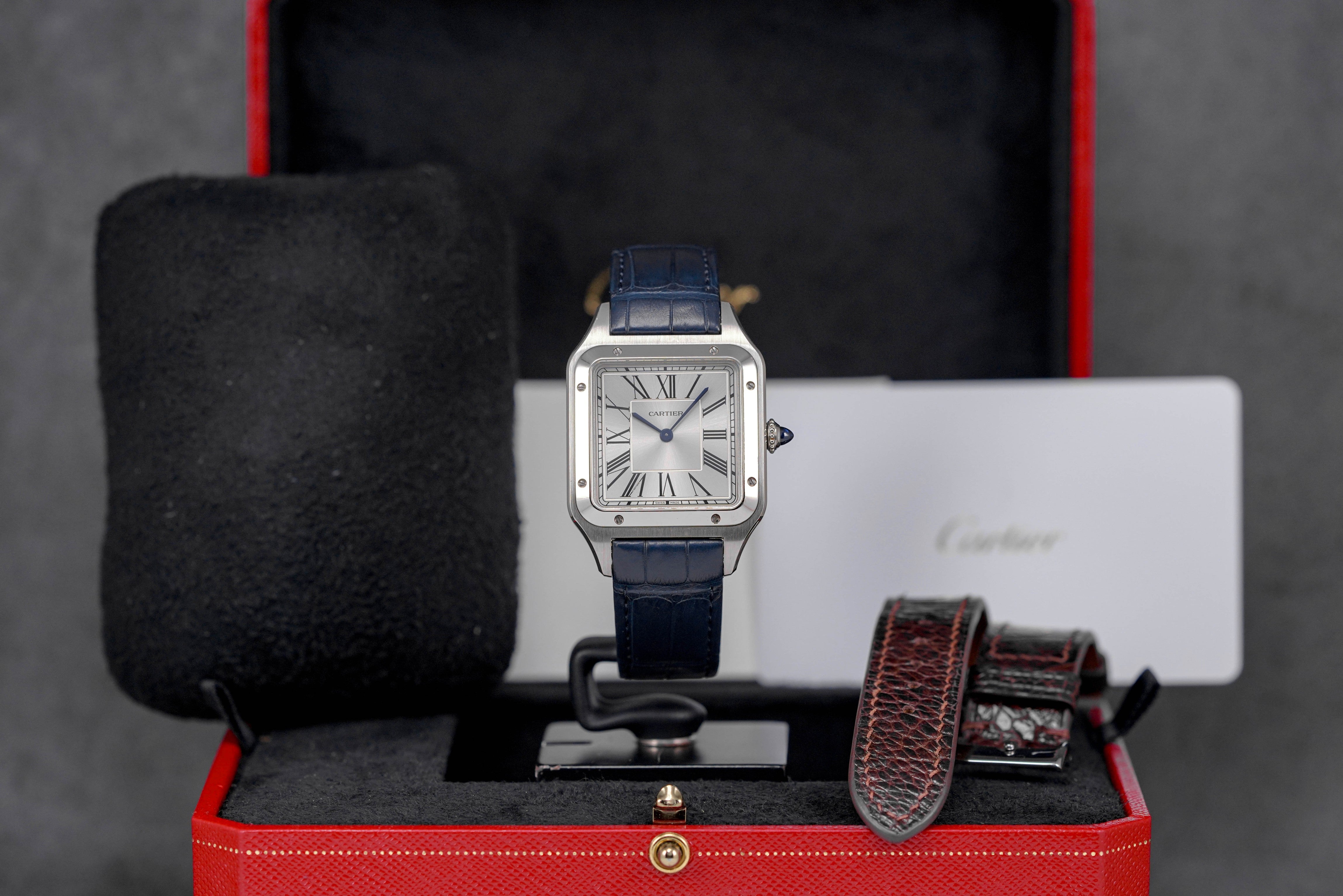 Harga Cartier Santos Dumont L Silver