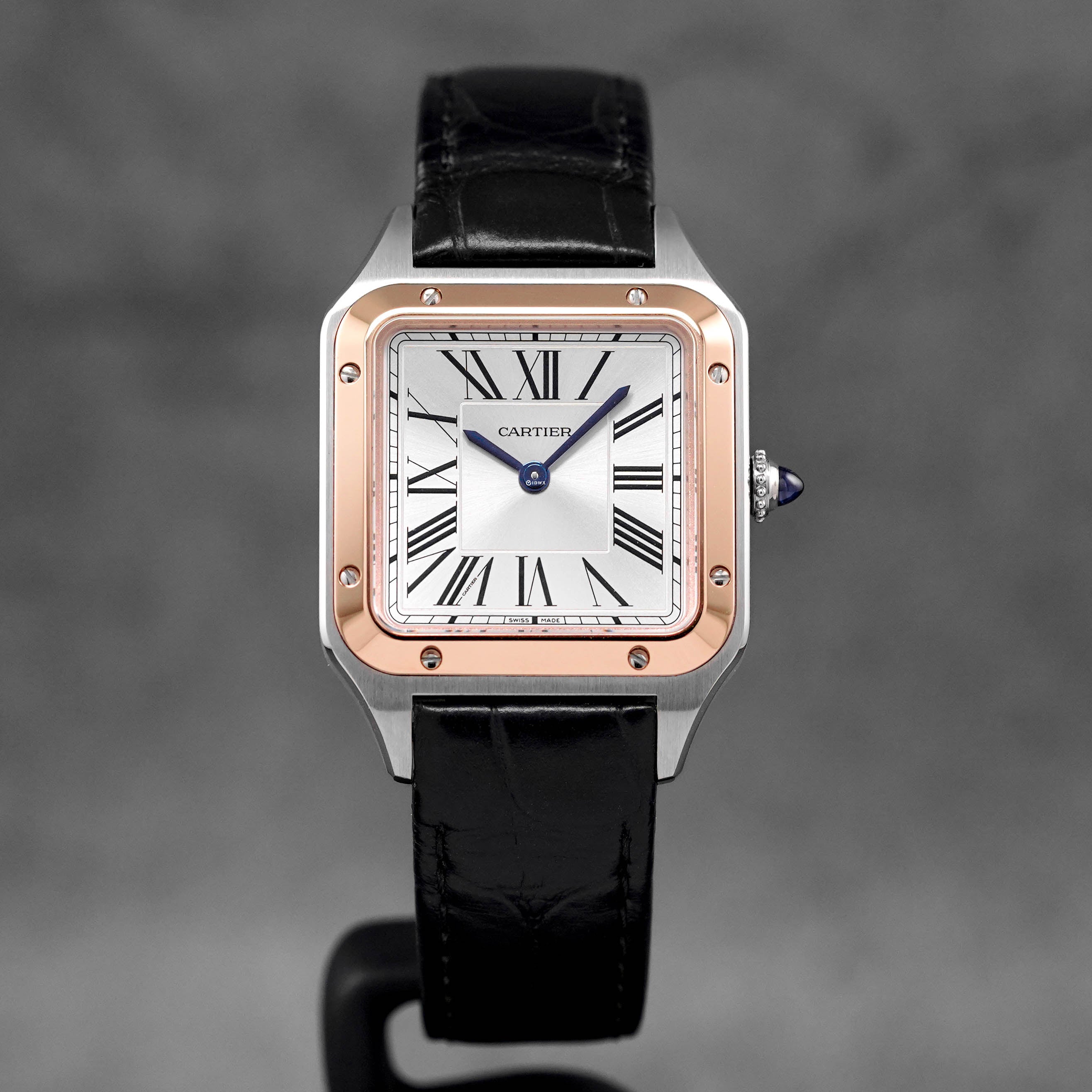 CARTIER SANTOS DUMONT S TWOTONE ROSEGOLD SILVER DIAL 2024 IDWX