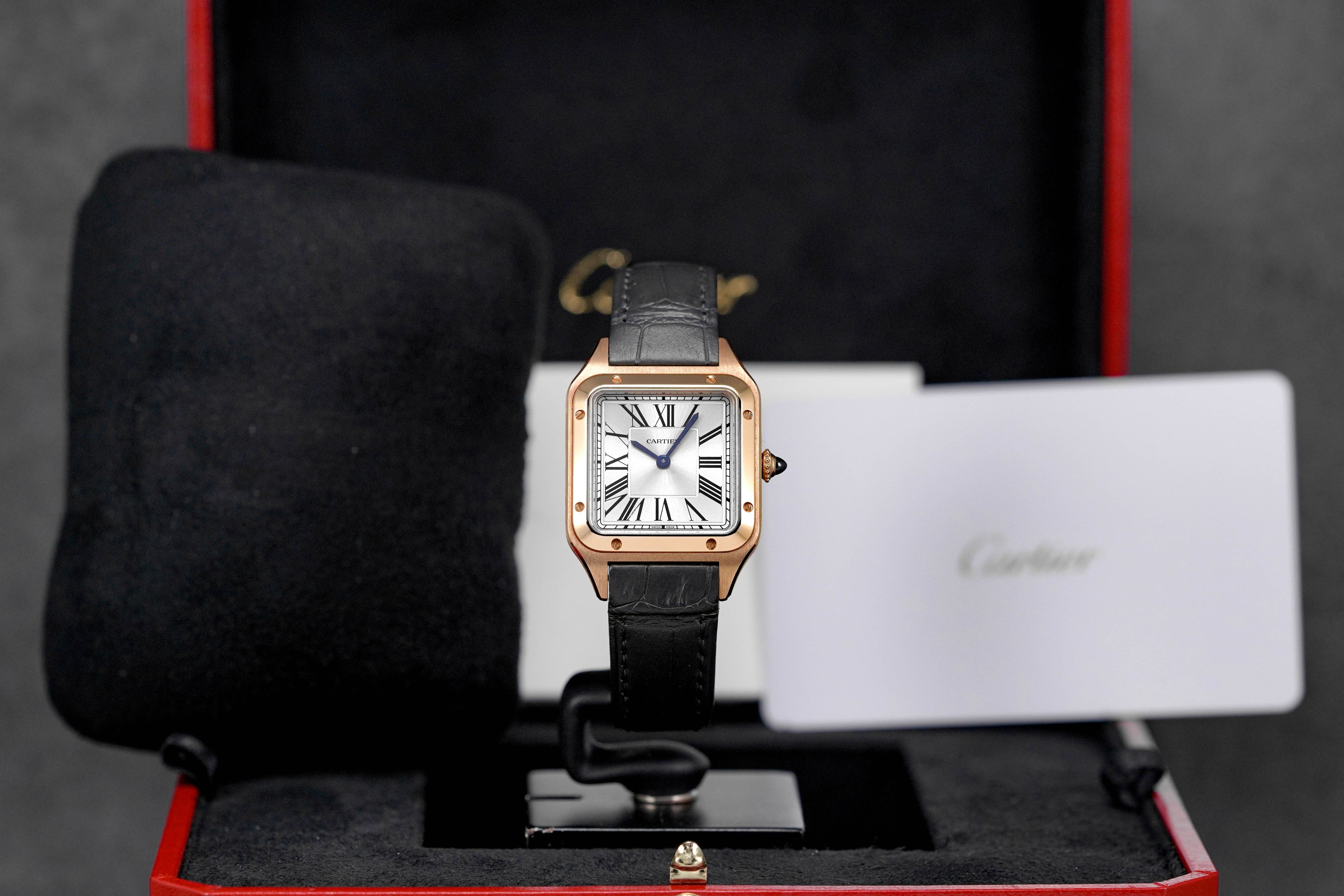 CARTIER SANTOS DUMONT S ROSEGOLD SILVER DIAL (2023) IDWX