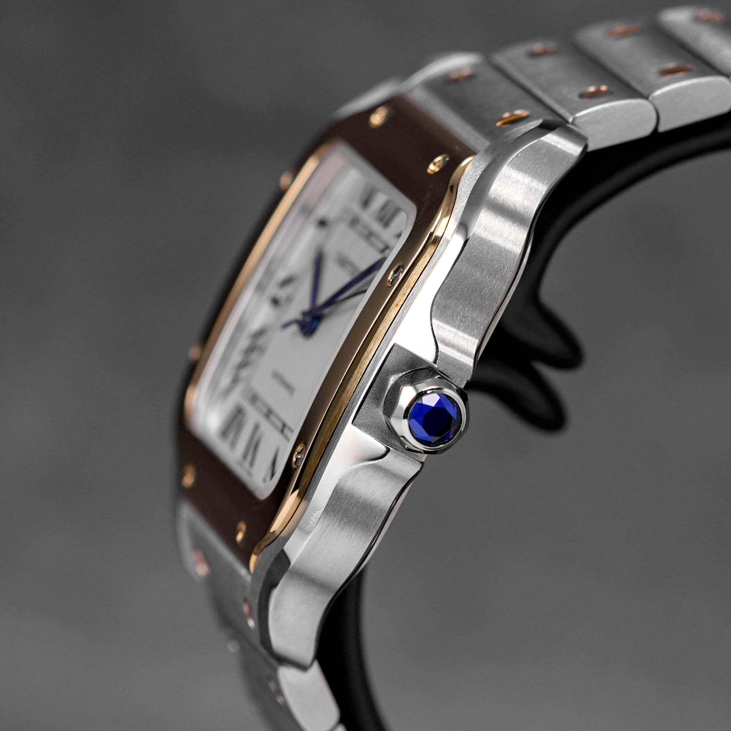 Harga Cartier Santos M Twotone Yellowgold Silver Terbaru