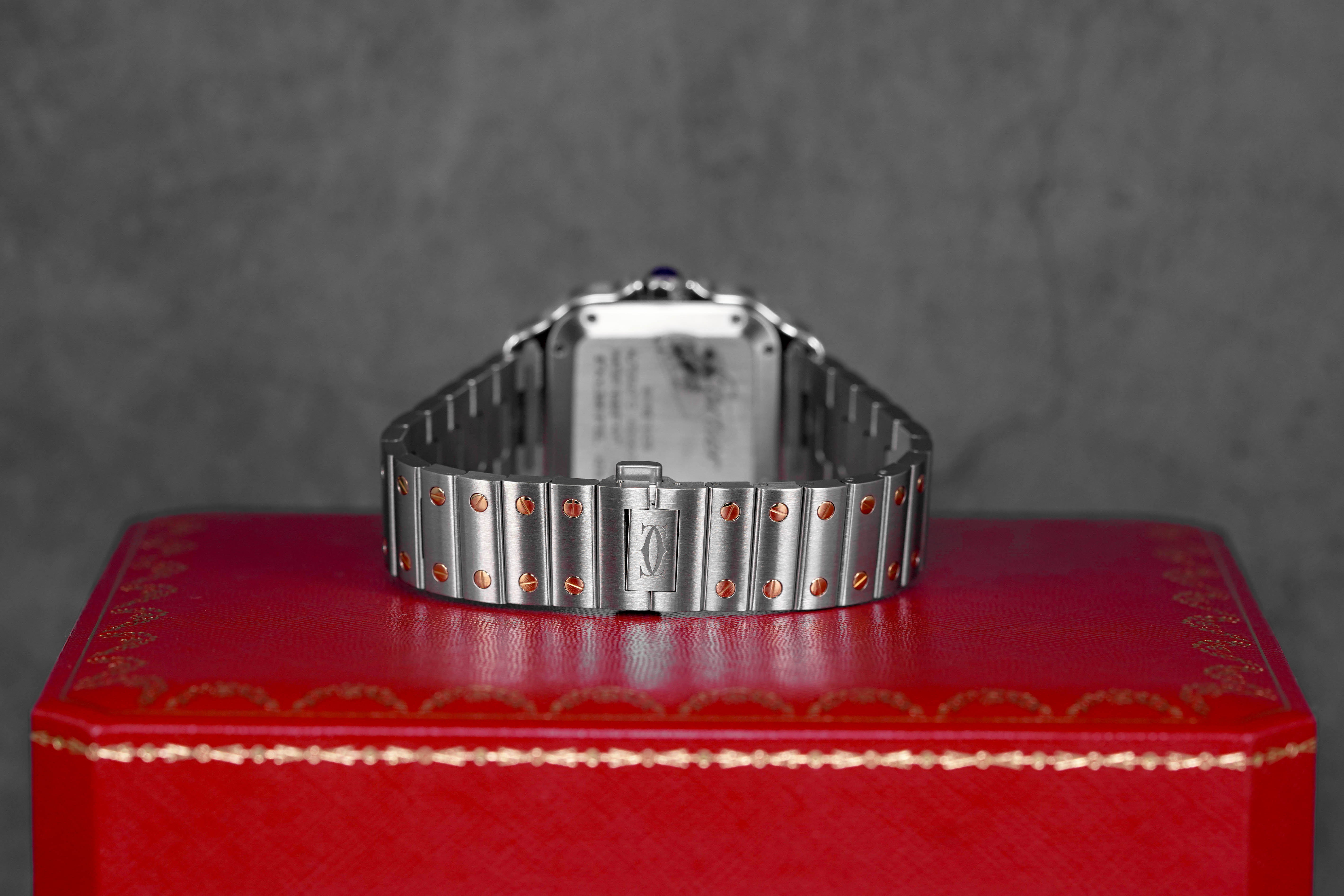 Harga Cartier Santos M Twotone Yellowgold Silver Terbaru