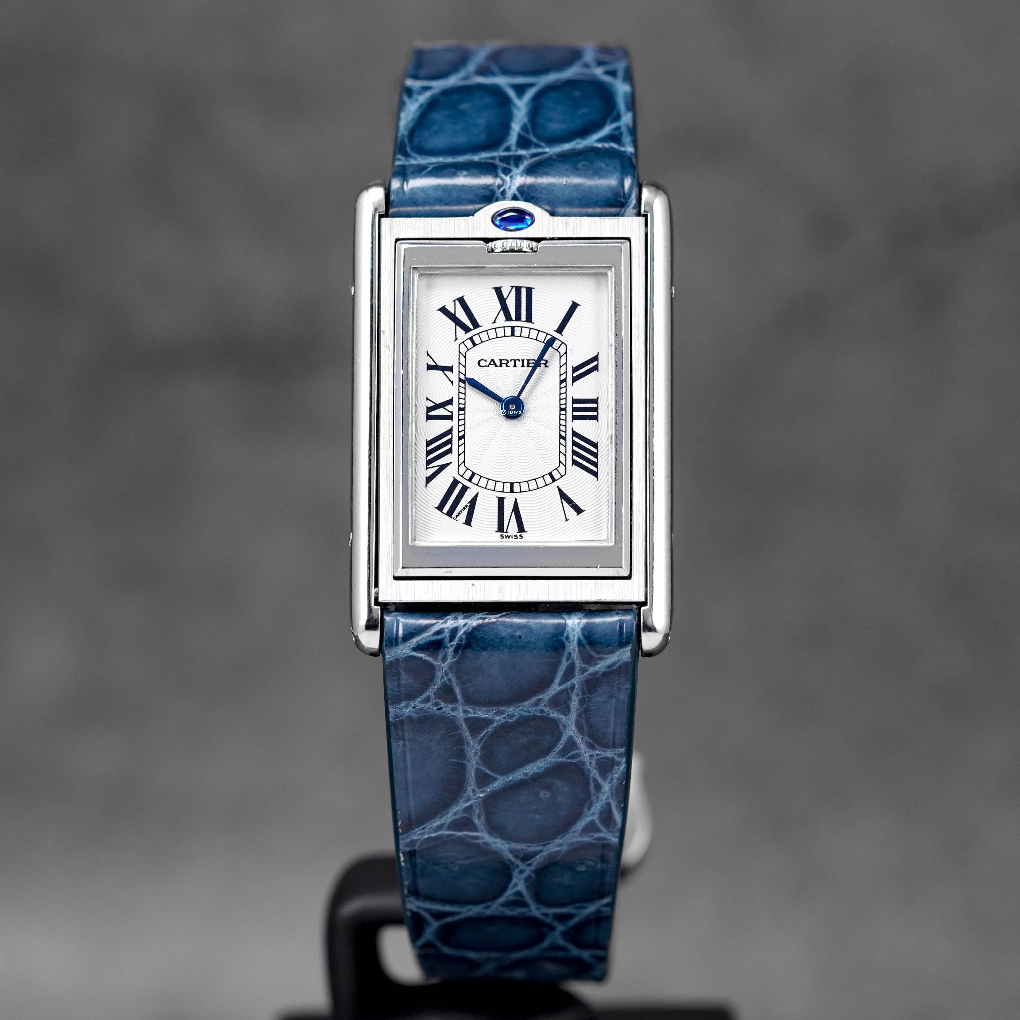 Harga Cartier Tank Basculante Mecanique Blue