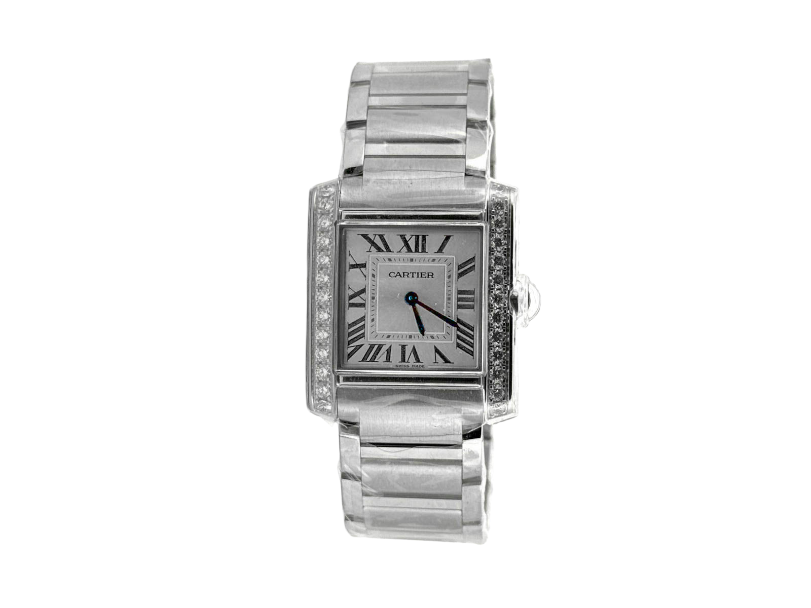 TANK FRANCAISE M SILVER DIAL DIAMOND BEZEL (2025)