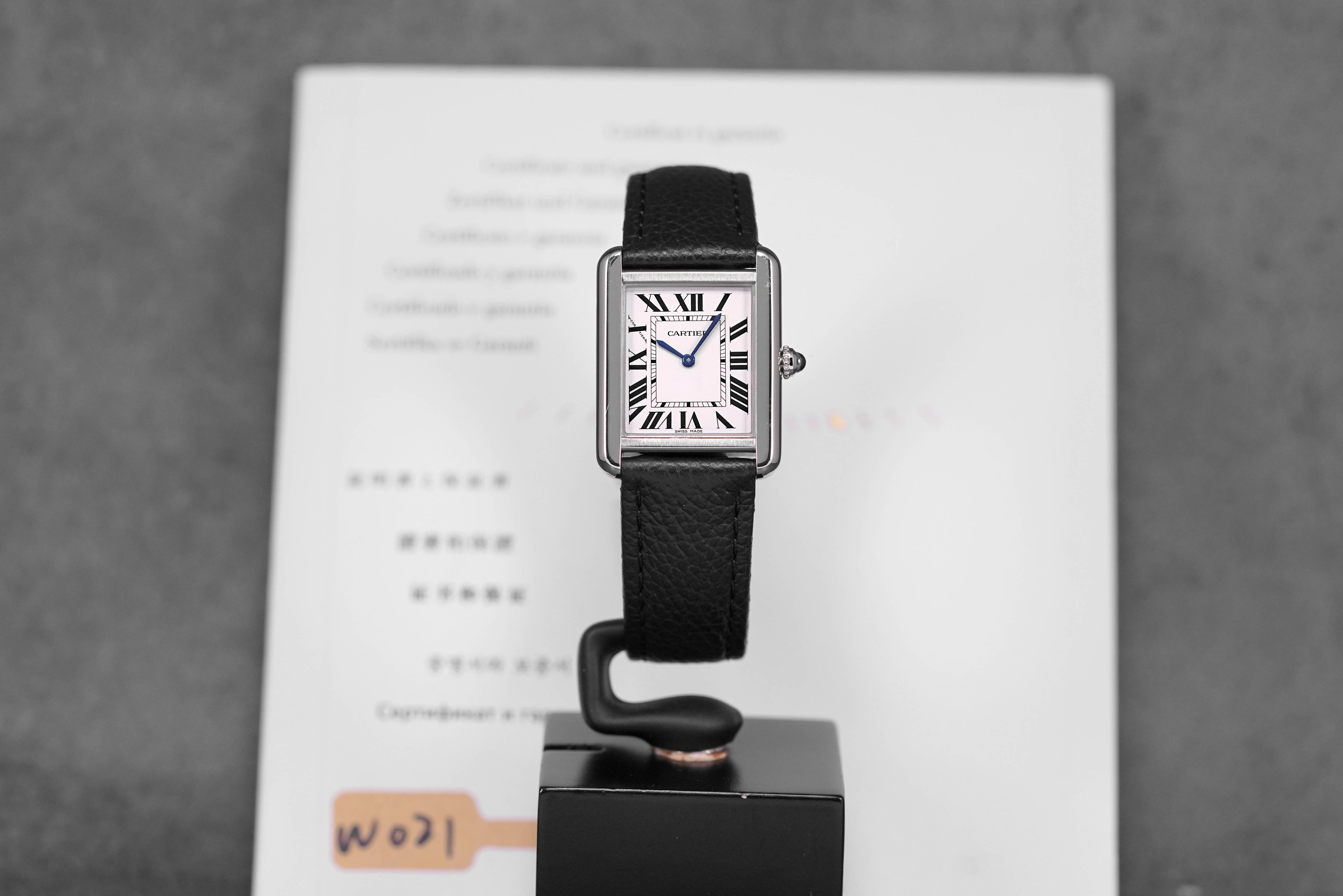 Harga Cartier Tank Solo S Silver