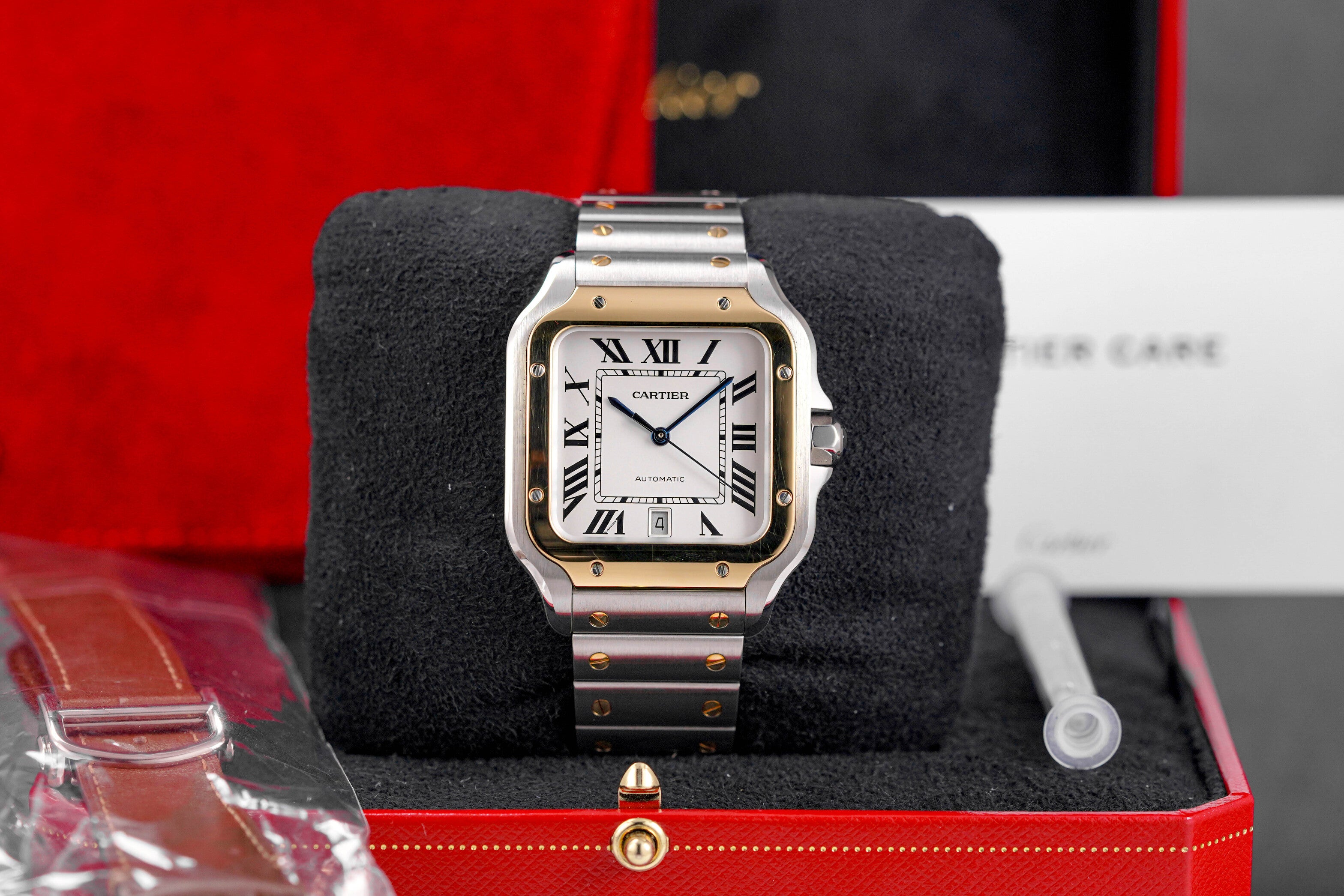 Santos de Cartier 40mm Diamond Paved Dial with Arabic
