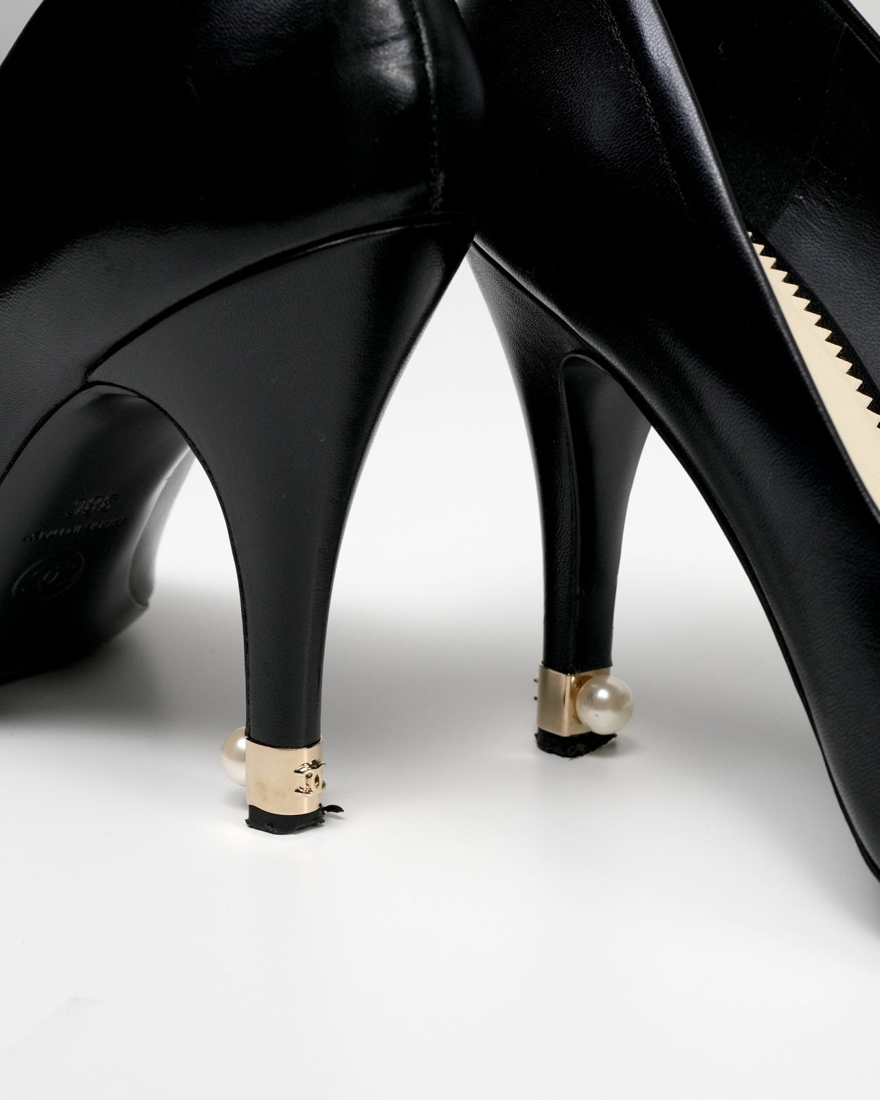 靴 CHANEL Coco Mark Pumps CHANEL COCO Mark pumps shoes G38986 leather Black Used Women
