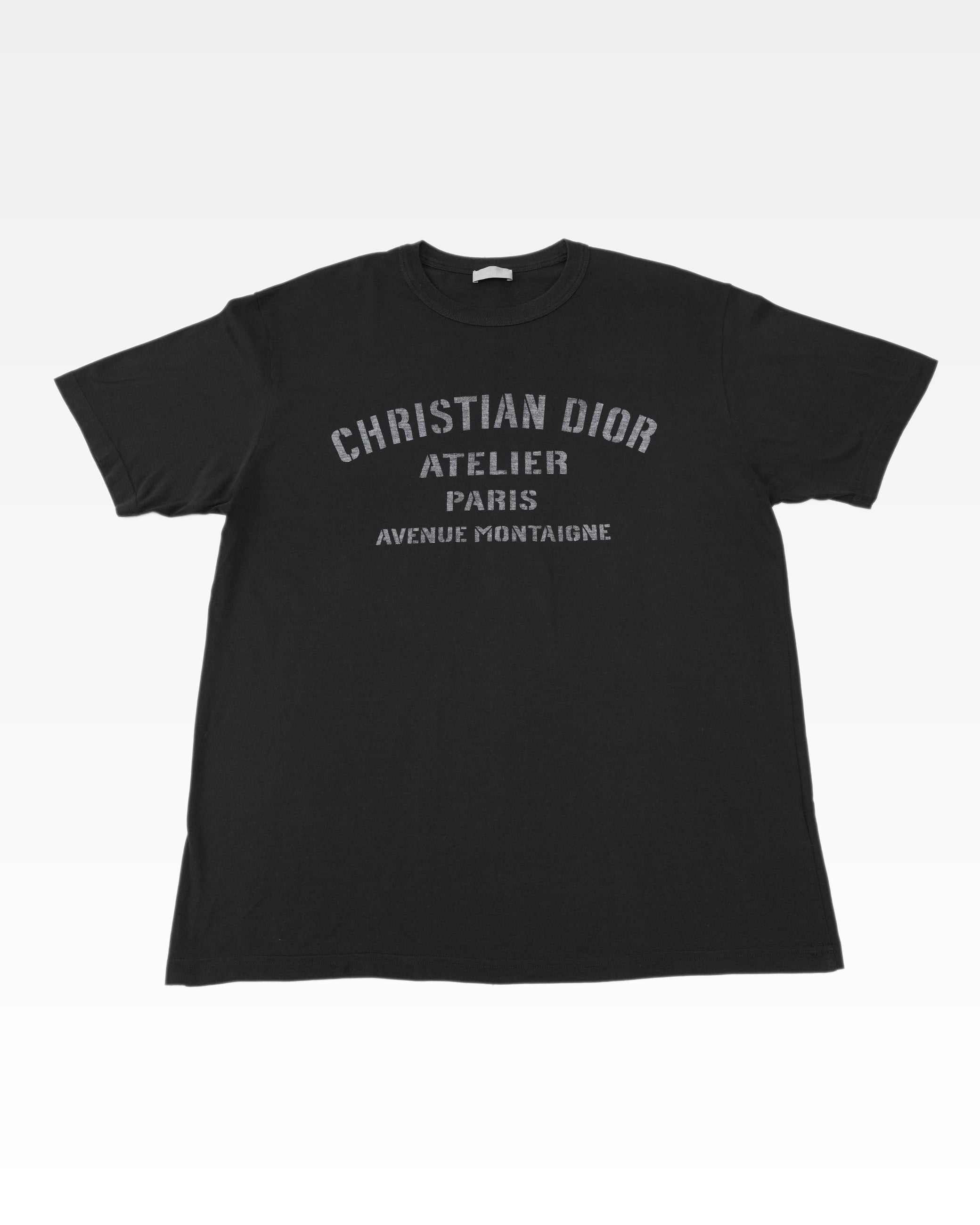 ATELIER LOGO COTTON T-SHIRT BLACK 21SS