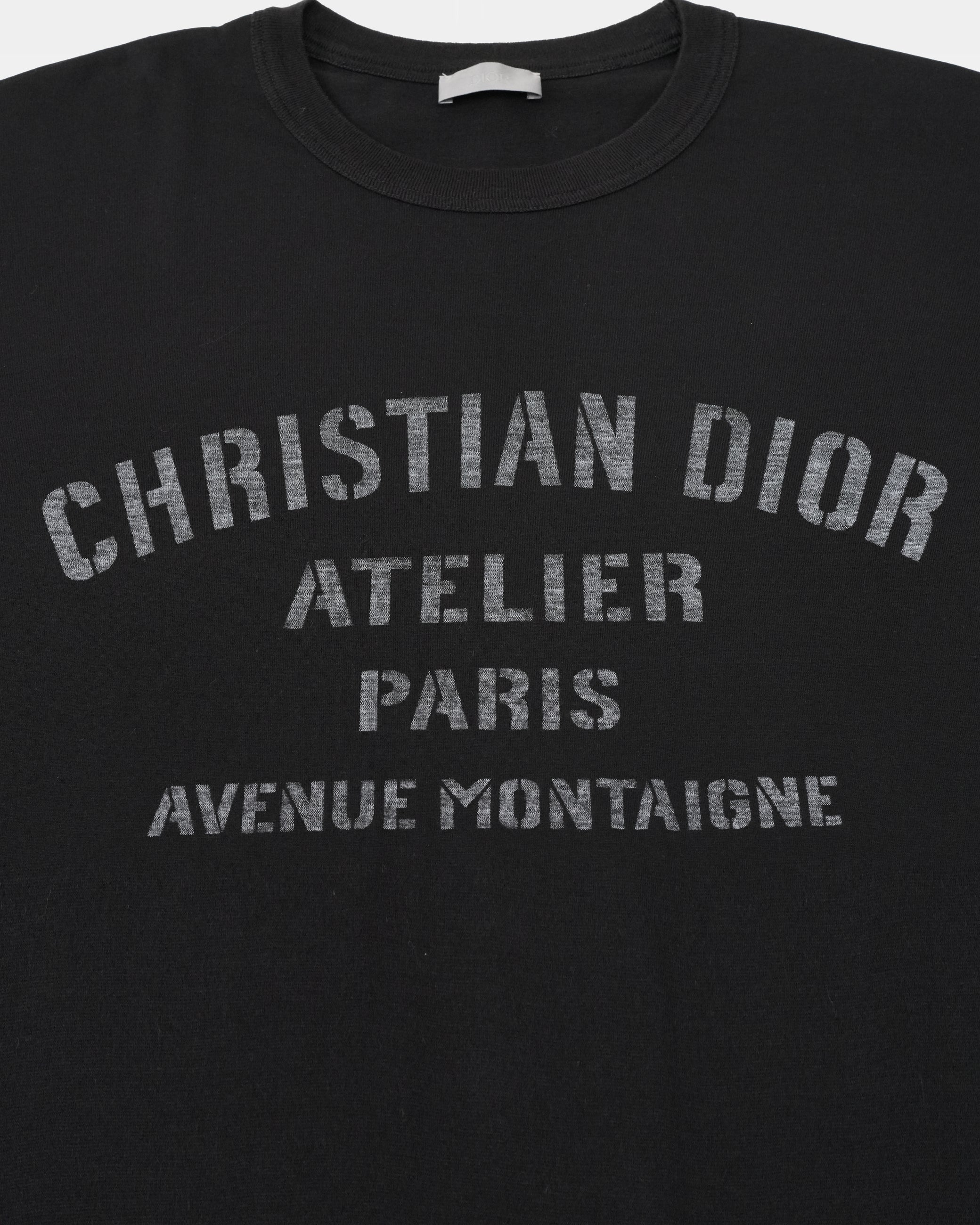 ATELIER LOGO COTTON T-SHIRT BLACK 21SS