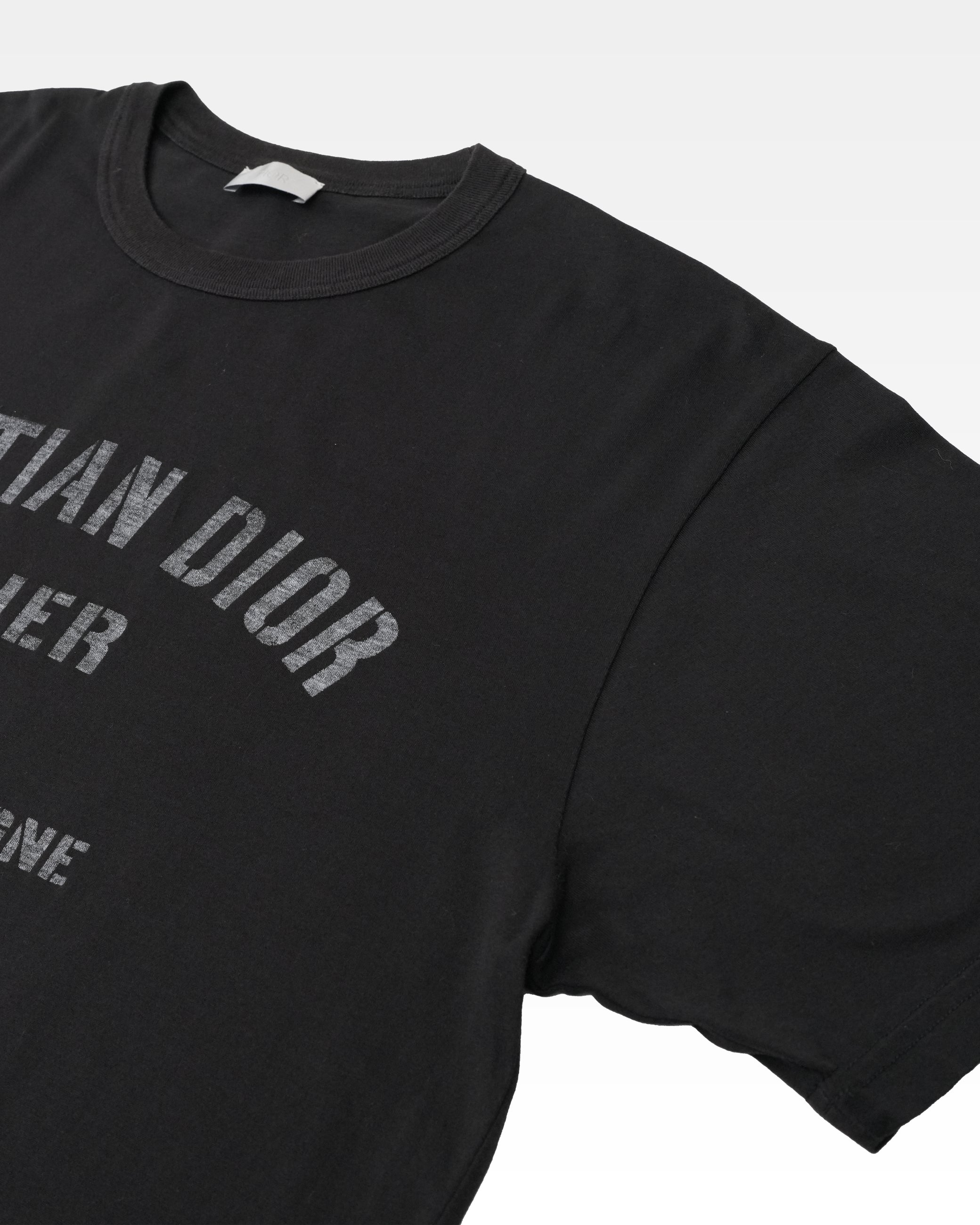 CHRISTIAN DIOR ATELIER LOGO COTTON T-SHIRT BLACK 21SS - IDWX
