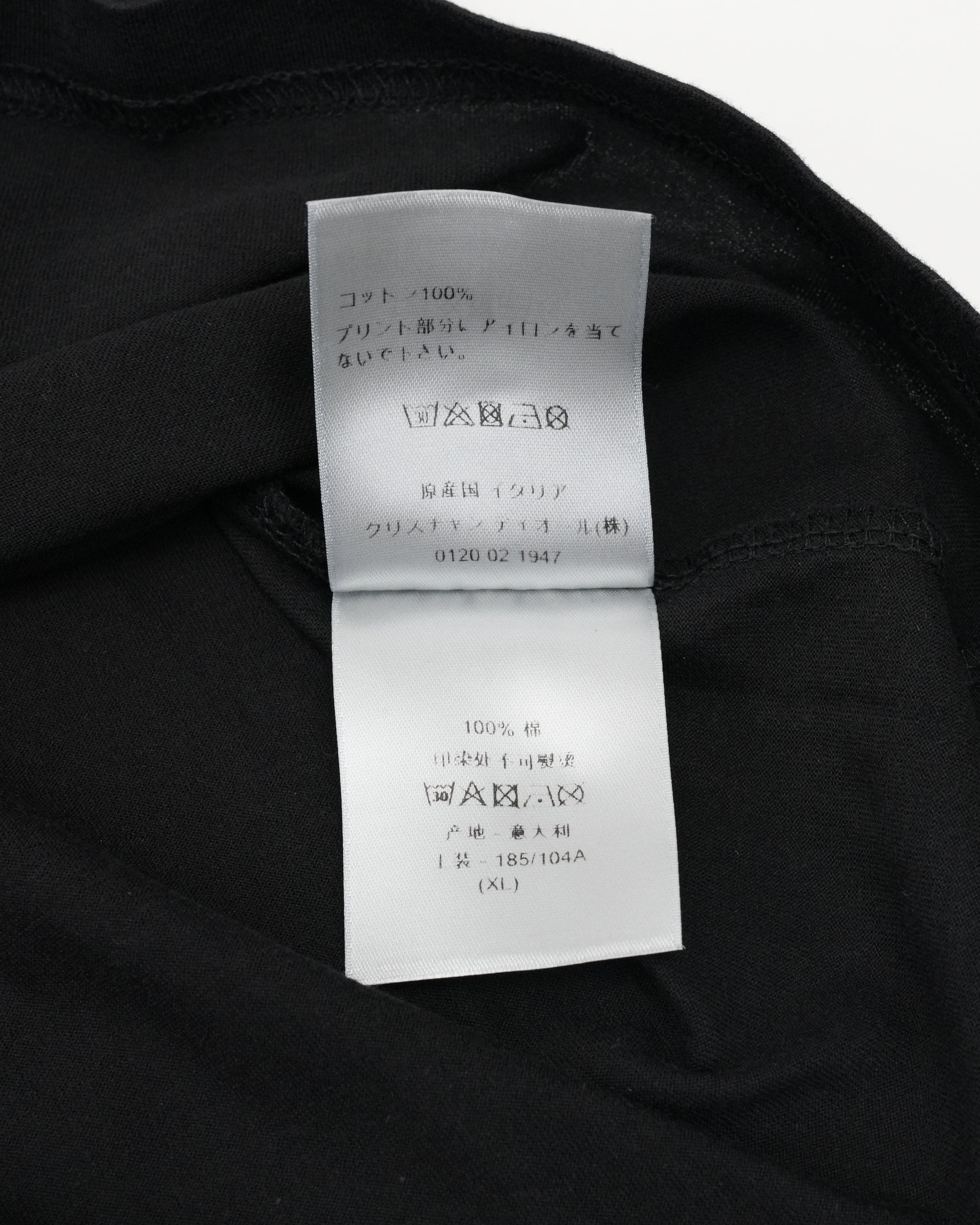 ATELIER LOGO COTTON T-SHIRT BLACK 21SS